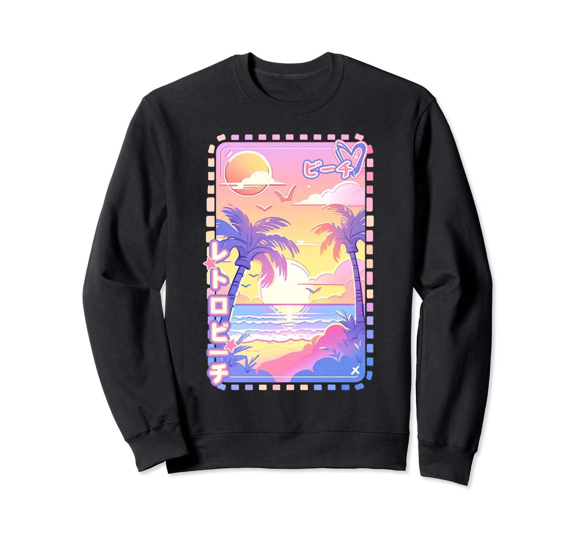 Beach Sunset Nostalgia Y2K Sweatshirt - Casual Everyday Wear Men Women - T-Shirt, Sweatshirt, Hoodie