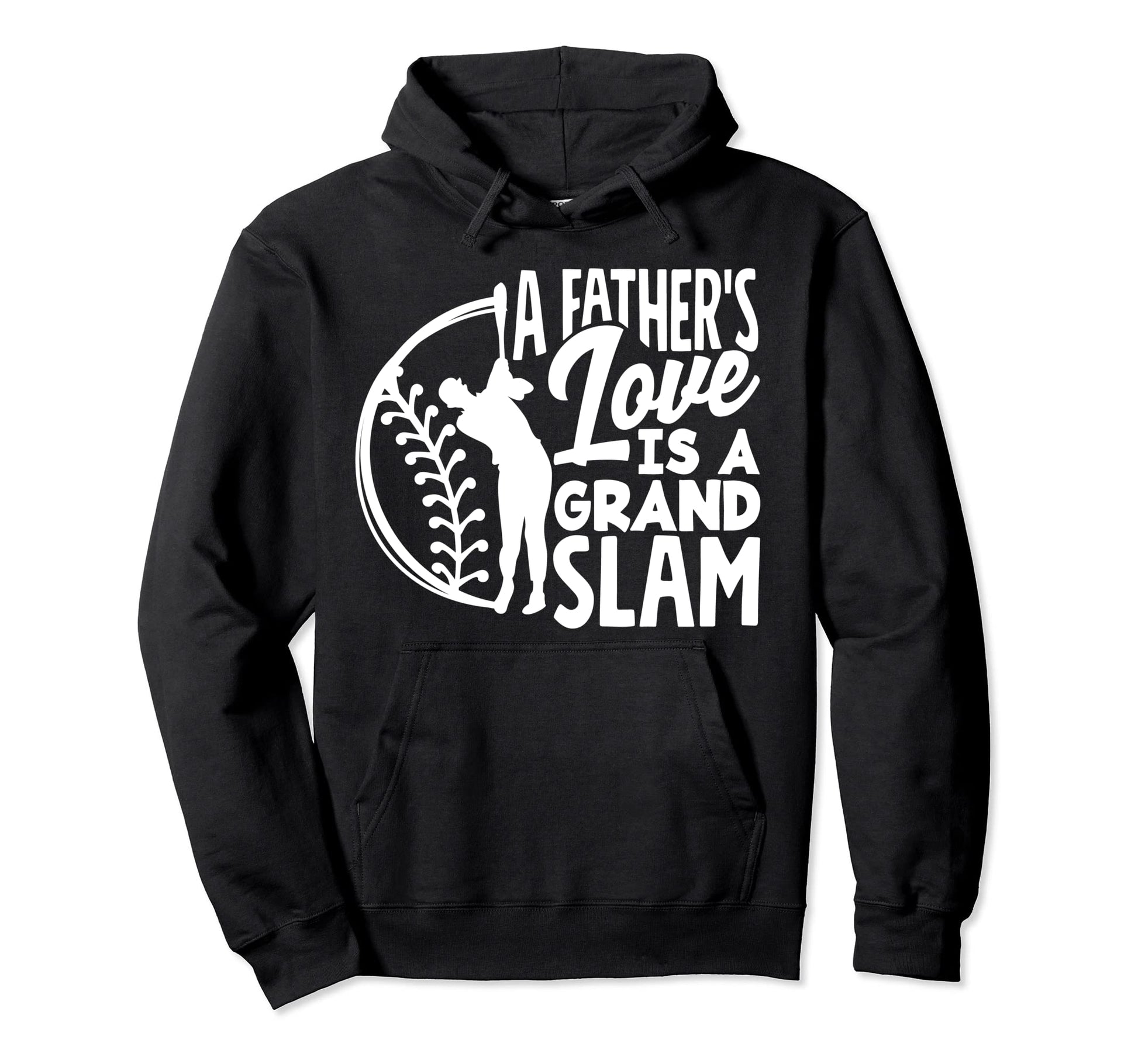 Fathers Love Is Grand Slam Fathers Hoodie - Minimalist Print for Adults - T-Shirt, Sweatshirt, Hoodie