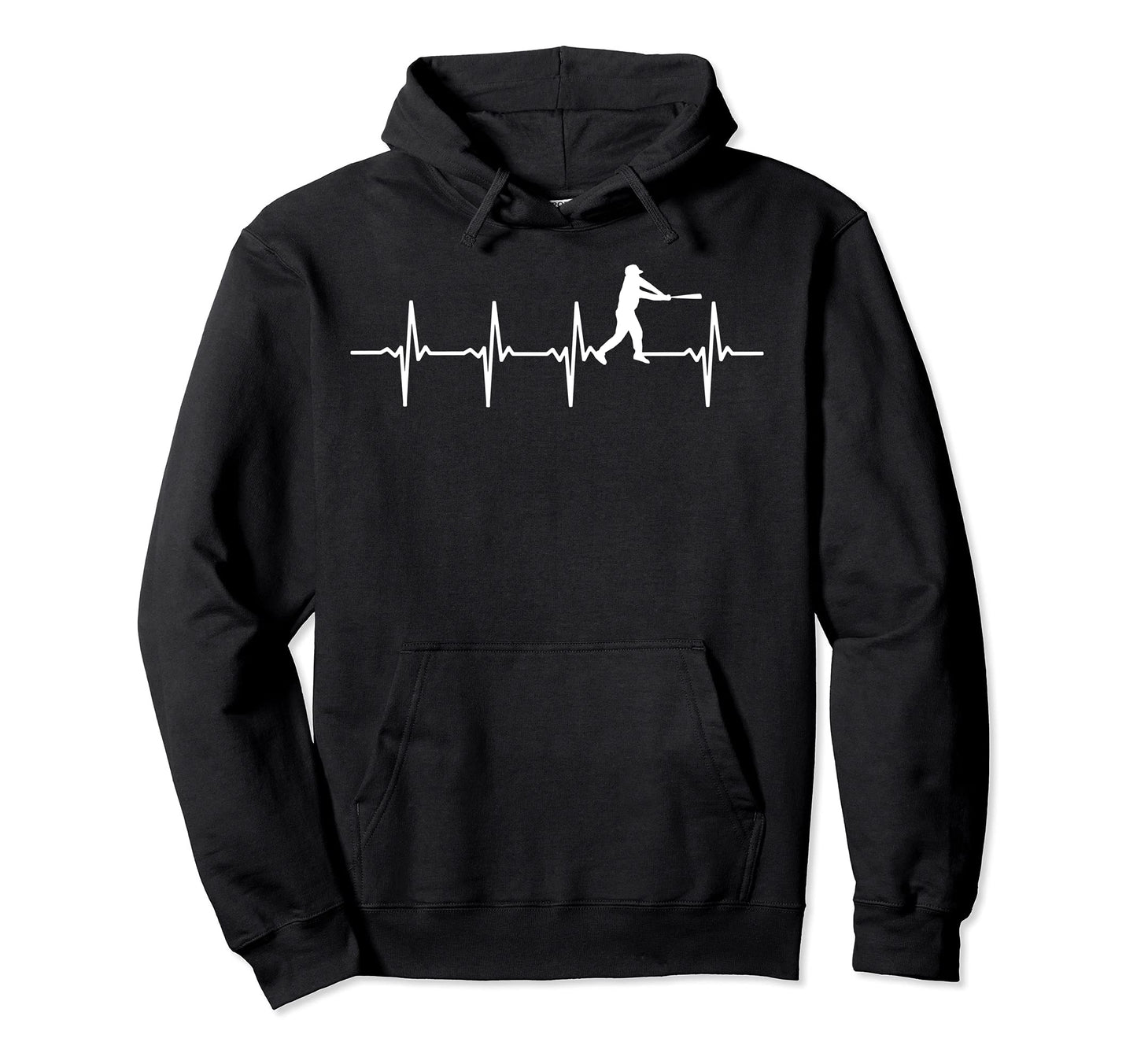 Baseball Heartbeat Gift Baseball Hoodie - Casual Everyday Wear Unisex - T-Shirt, Sweatshirt, Hoodie