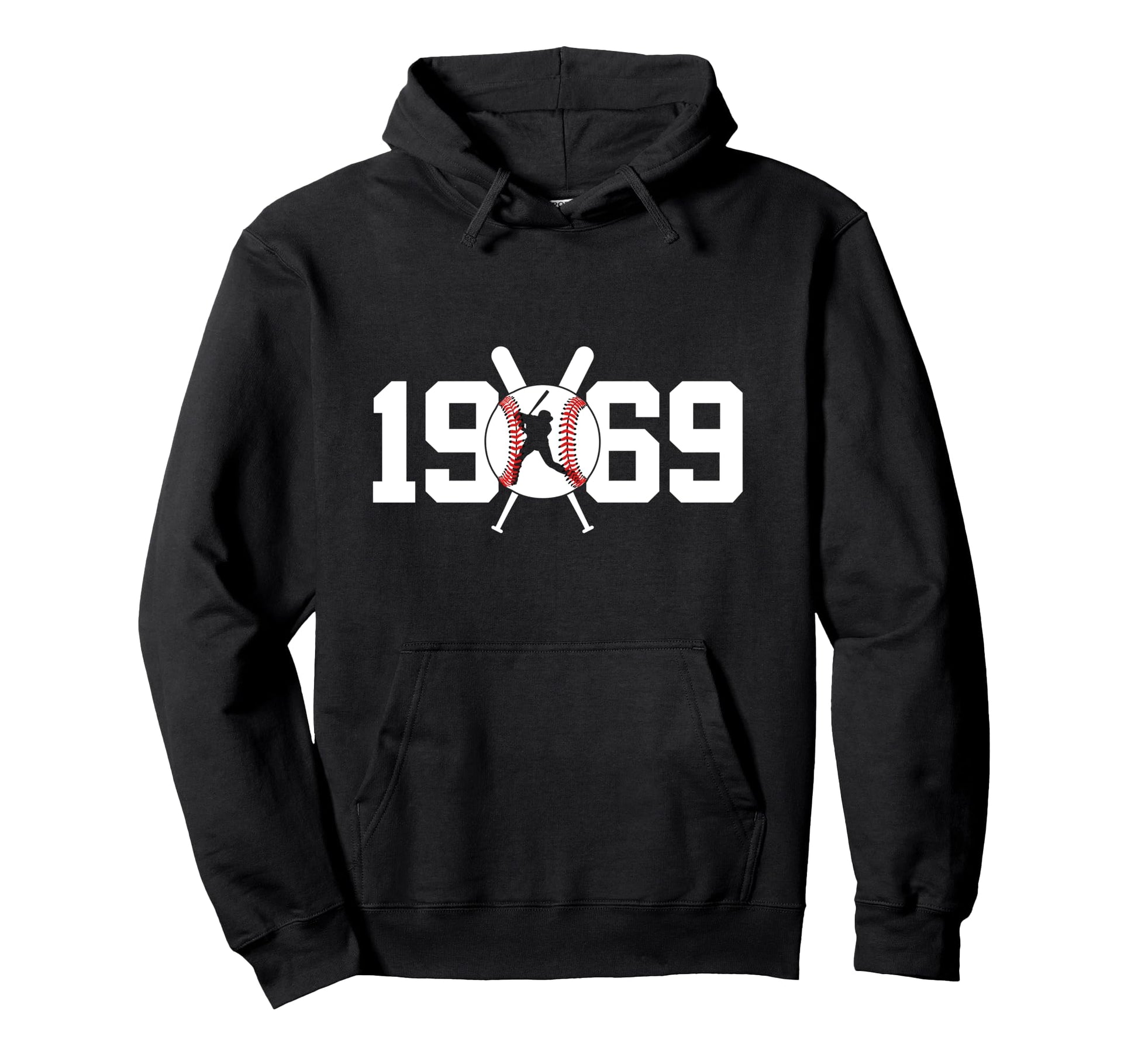 1969 Baseball 56Th Birthday Hoodie - Custom Art Print for Adults - T-Shirt, Sweatshirt, Hoodie