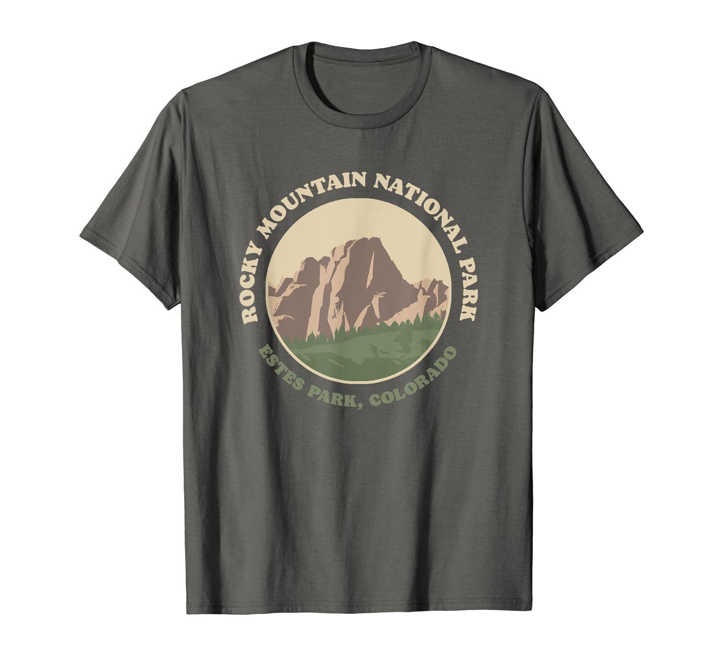 Rocky Mountain National Park Badge T-Shirt - Novelty Apparel for Adults - T-Shirt, Sweatshirt, Hoodie