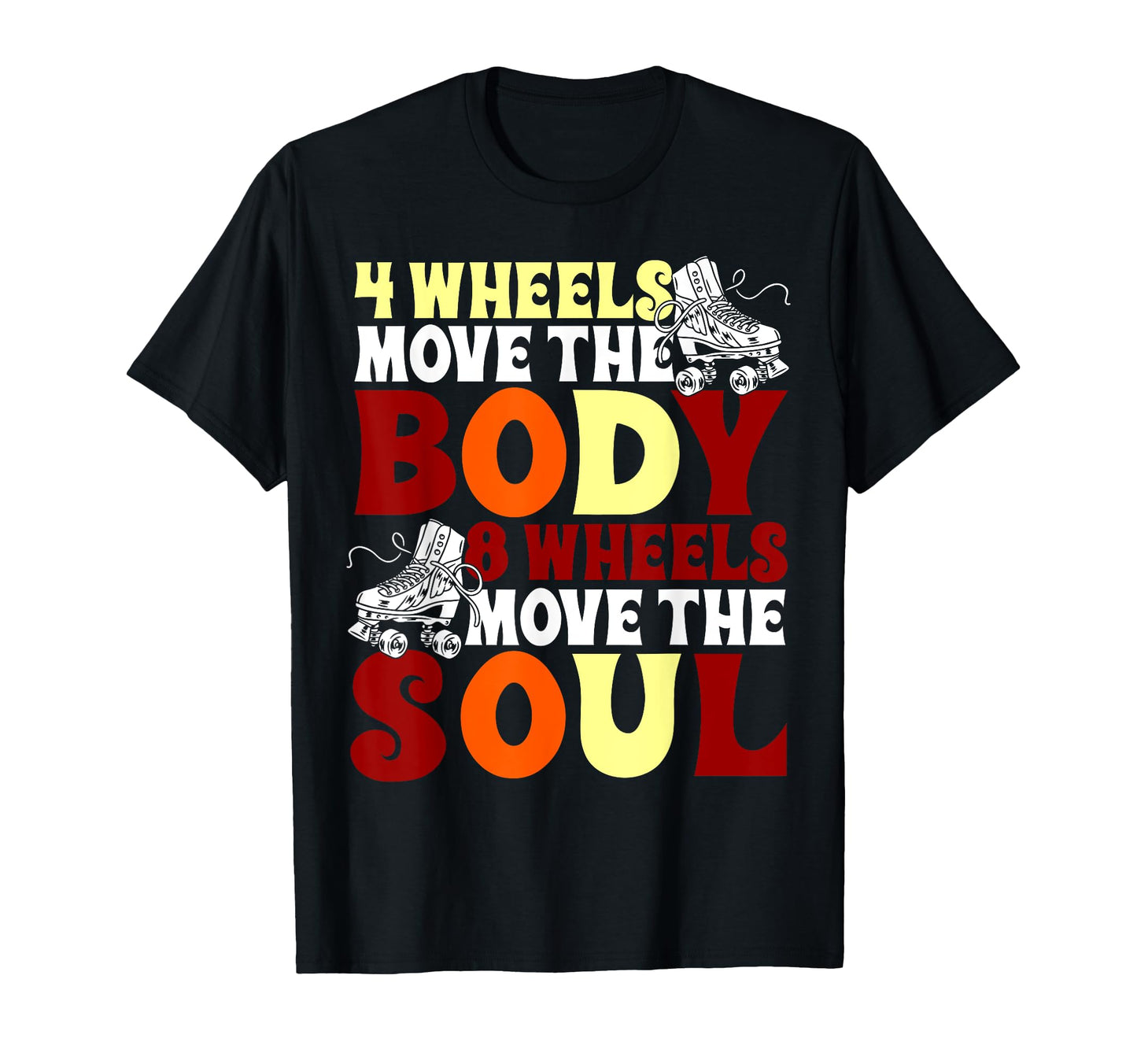 Roller Skating Skate 1970S 4 Wheels T-Shirt - Unique Graphic for Adults - T-Shirt, Sweatshirt, Hoodie