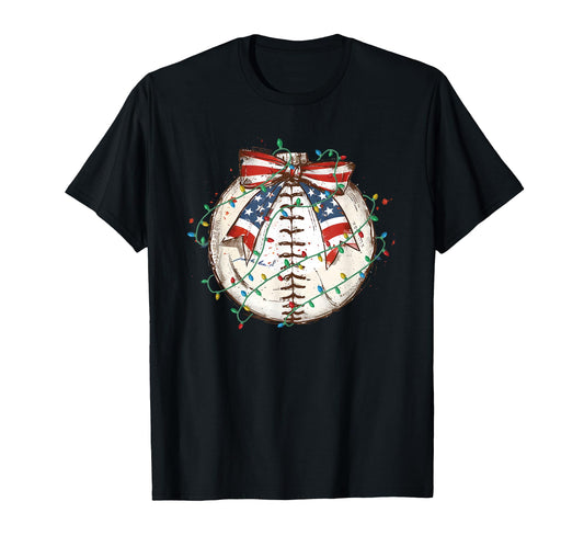 Baseball Coquette Bow Baseball Players T-Shirt - Custom Art Print Unisex - T-Shirt, Sweatshirt, Hoodie