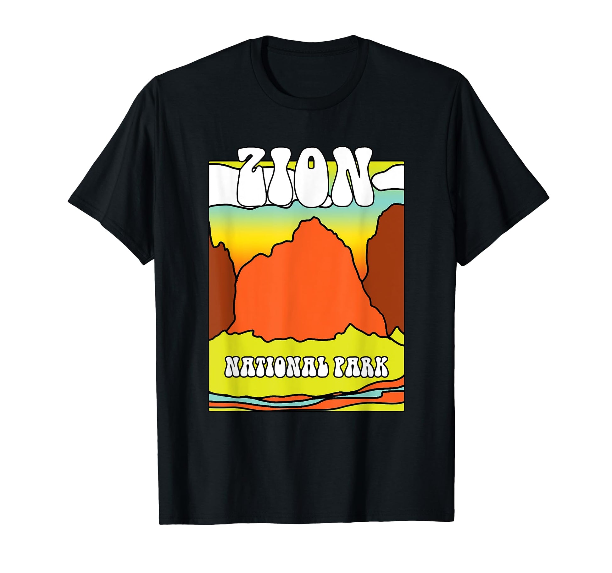 Zion National Park Souvenir Mountain T-Shirt - Novelty Apparel Unisex - T-Shirt, Sweatshirt, Hoodie