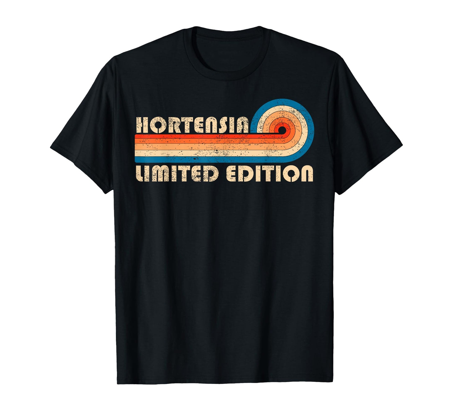 Hortensia 70S 80S Sunset Stripe T-Shirt - Minimalist Print for Adults - T-Shirt, Sweatshirt, Hoodie