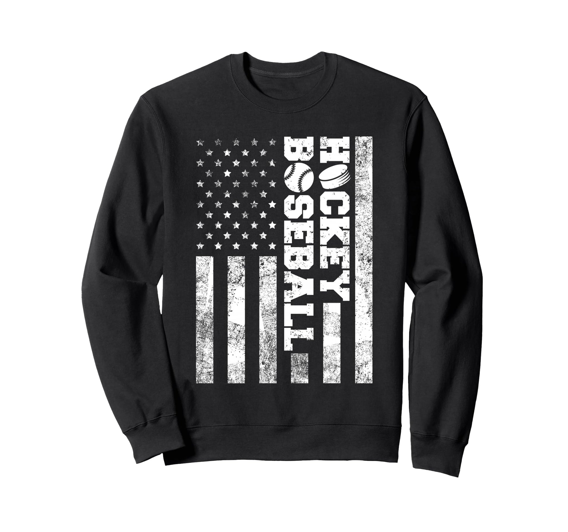 American Distressed Flag Funny Sweatshirt - Custom Art Print Unisex - T-Shirt, Sweatshirt, Hoodie