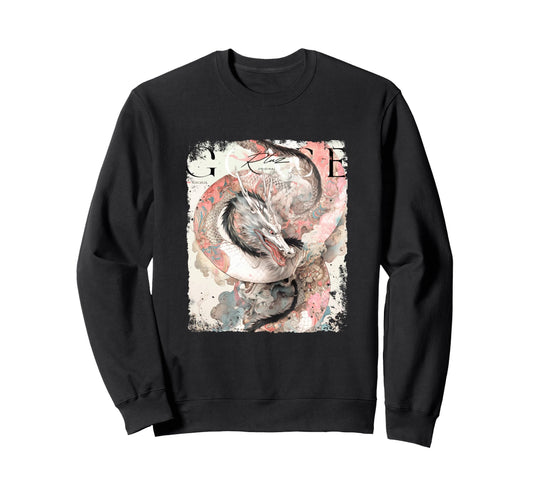 Aesthetic Dragon Streetwear Sweatshirt - Aesthetic Graphic Men Women - T-Shirt, Sweatshirt, Hoodie