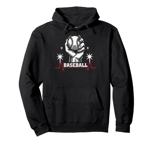 Baseball Fans Players And Sports Hoodie - Minimalist Print Men Women - T-Shirt, Sweatshirt, Hoodie