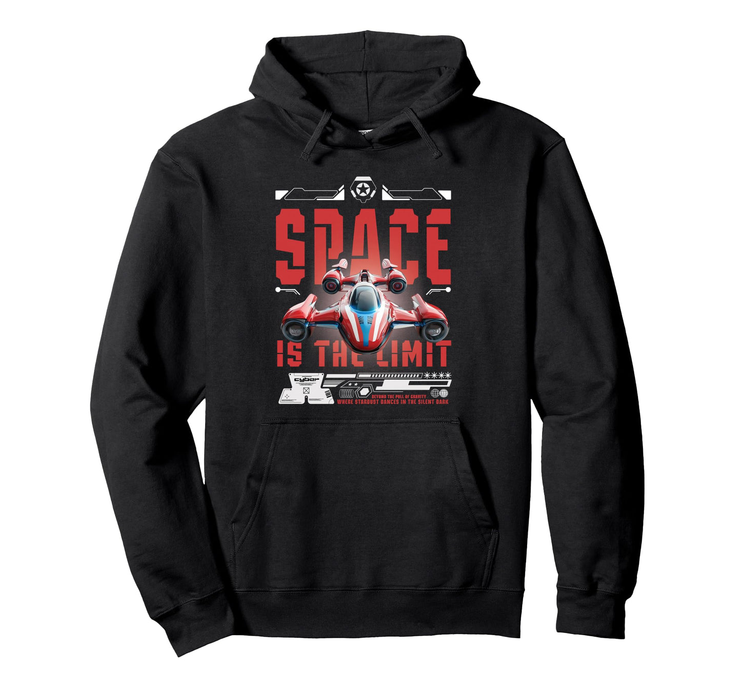 Y2K Space Bold Urban Graffiti Aesthetic Hoodie - Graphic Print for Adults - T-Shirt, Sweatshirt, Hoodie