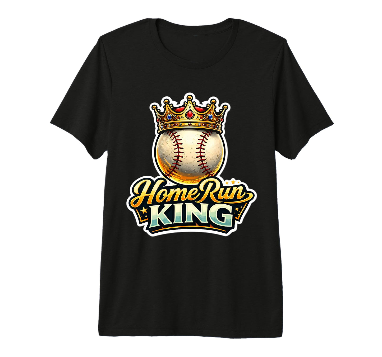 Home Run King Mens Baseball Player T-Shirt - Graphic Print for Adults - T-Shirt, Sweatshirt, Hoodie