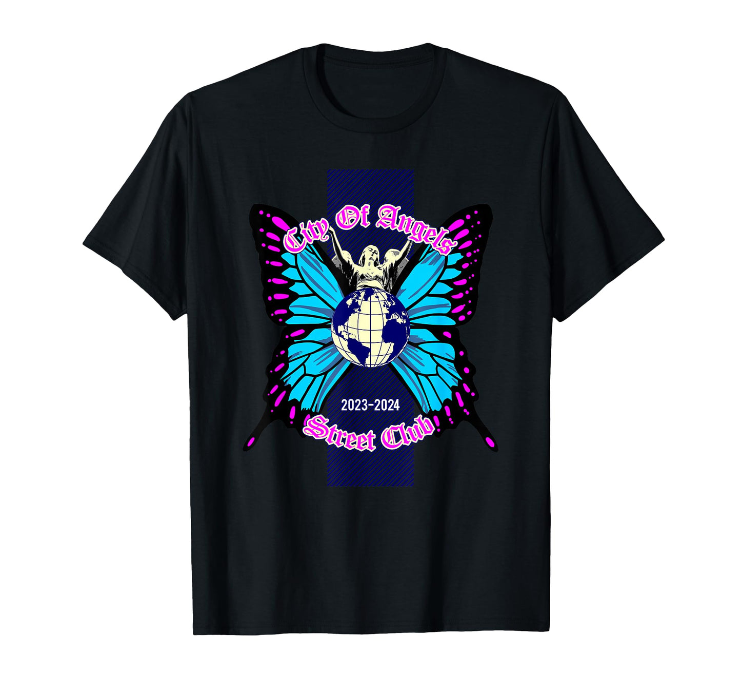 Butterfly City Angels Y2K Grunge Aesthetic T-Shirt - Graphic Print Unisex - T-Shirt, Sweatshirt, Hoodie