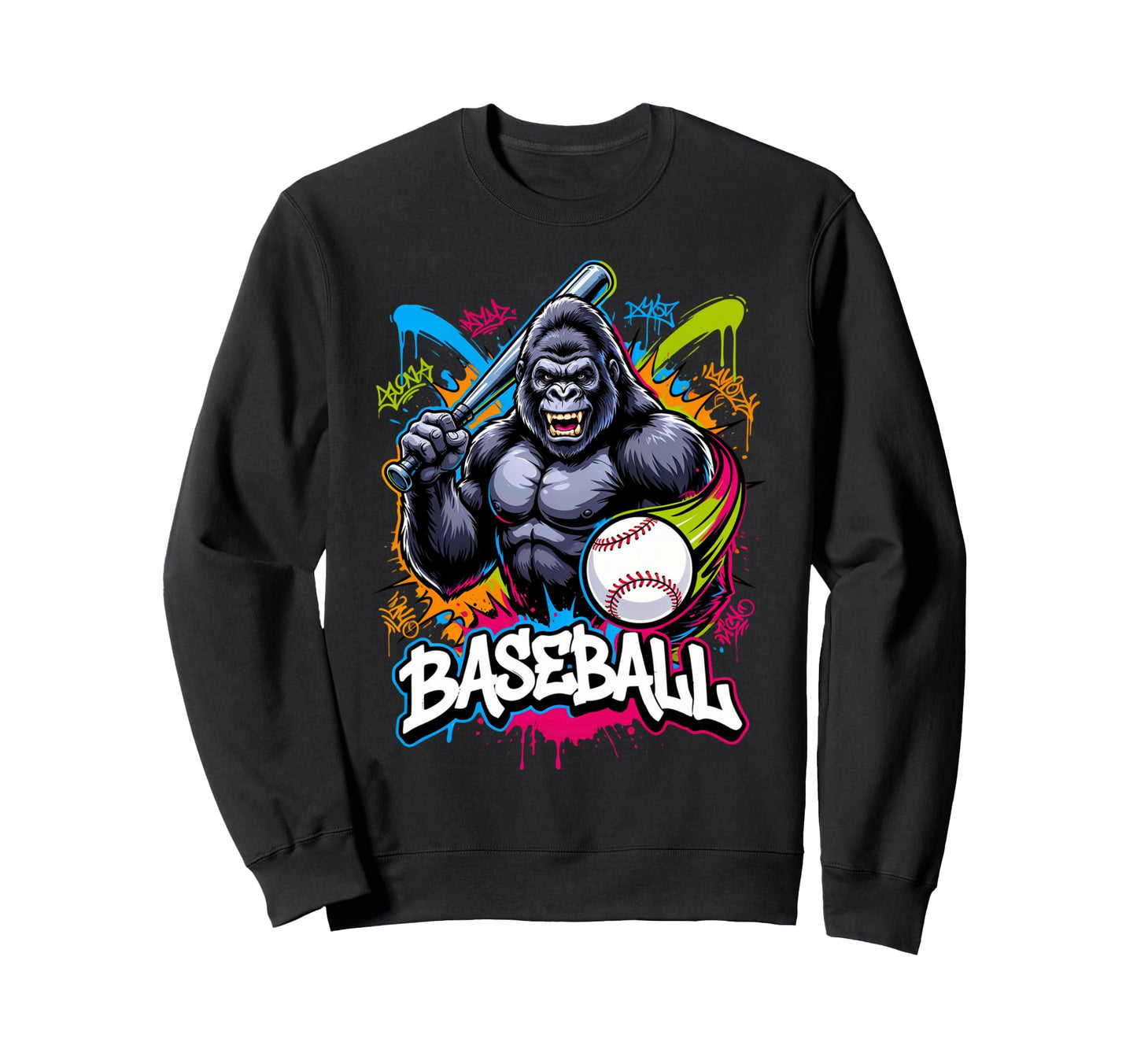Monkey Funny Animals As Gorilla Sweatshirt - Aesthetic Graphic for Adults - T-Shirt, Sweatshirt, Hoodie