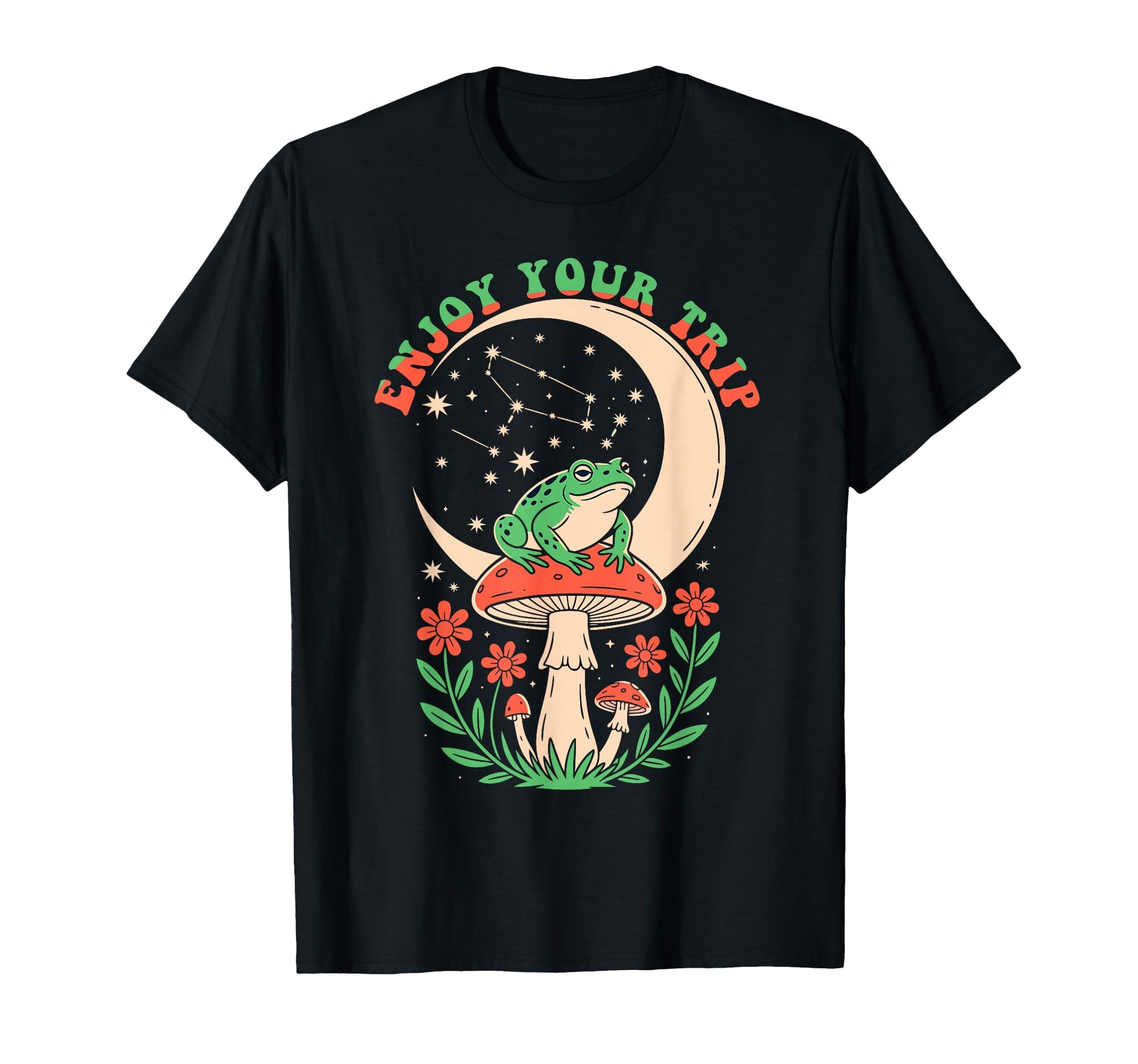 Enjoy Mushrooms Trip Psychedelic T-Shirt - Streetwear Style for Adults - T-Shirt, Sweatshirt, Hoodie