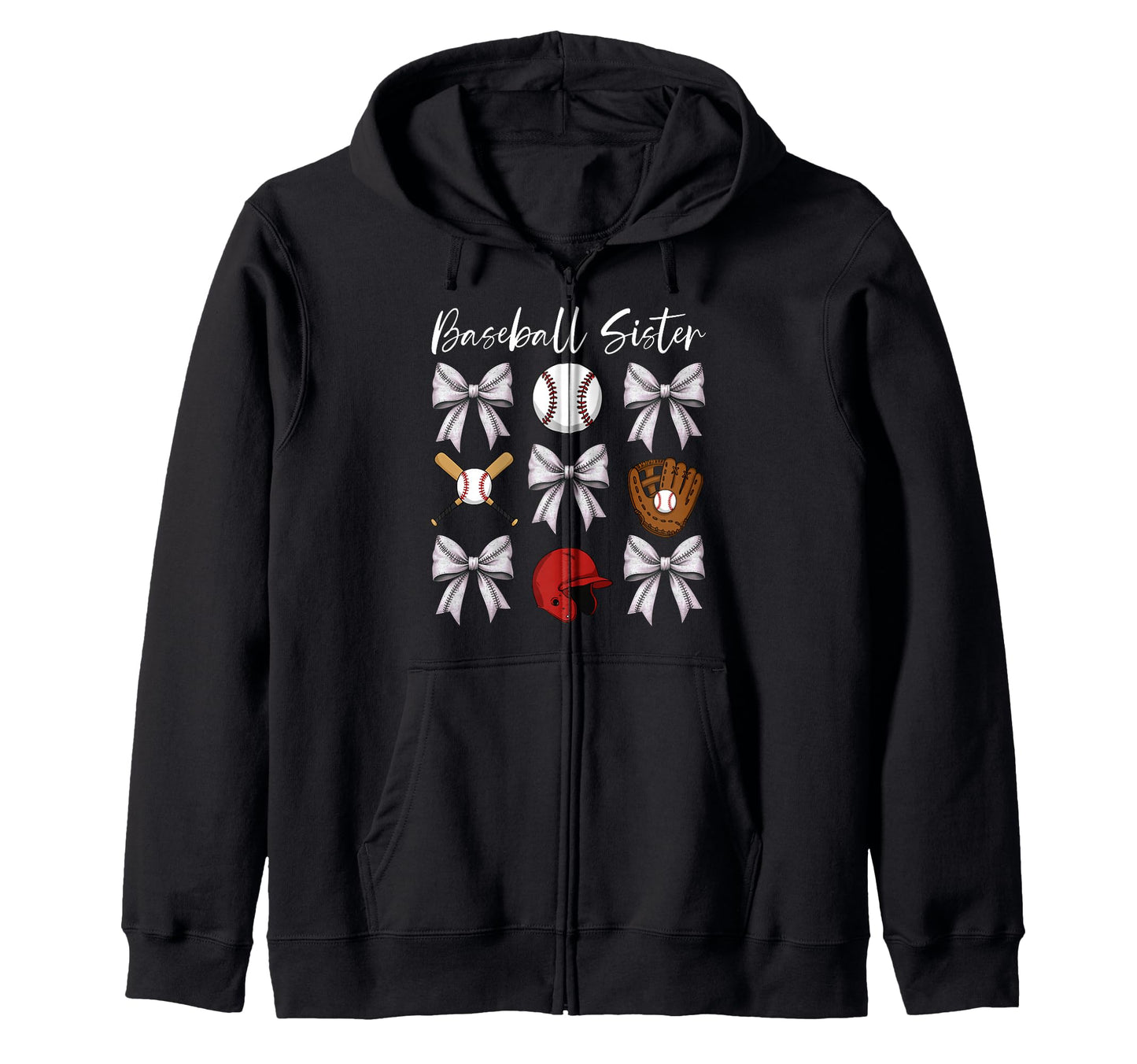 Baseball Sister Helmet Ball Bat Sweatshirt - Custom Art Print Men Women - T-Shirt, Sweatshirt, Hoodie