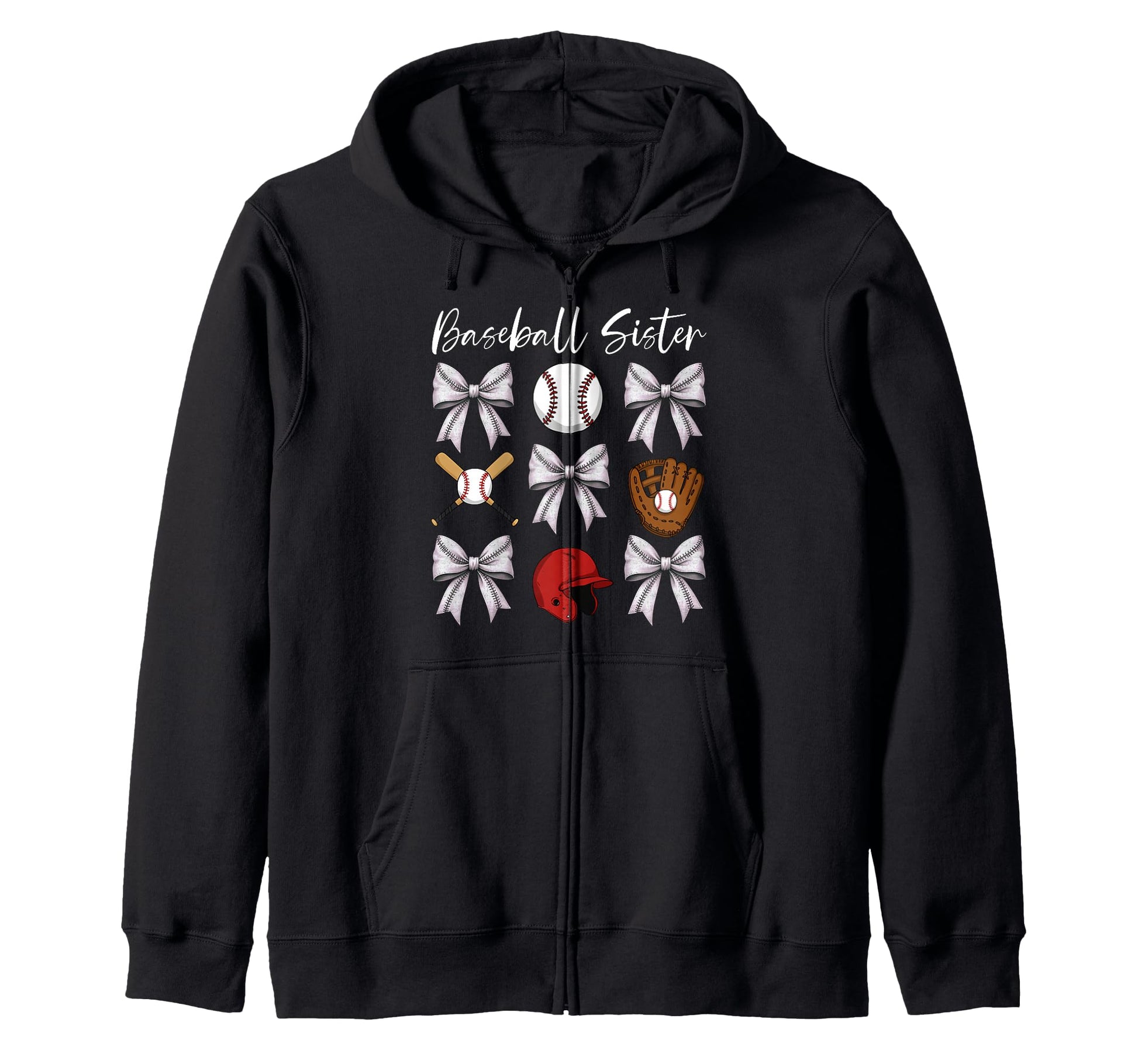 Baseball Sister Helmet Ball Bat Sweatshirt - Custom Art Print Men Women - T-Shirt, Sweatshirt, Hoodie