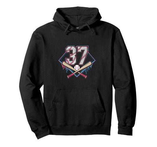 Baseball Home Ice Cream 37Th Birthday Hoodie - Minimalist Print Men Women - T-Shirt, Sweatshirt, Hoodie