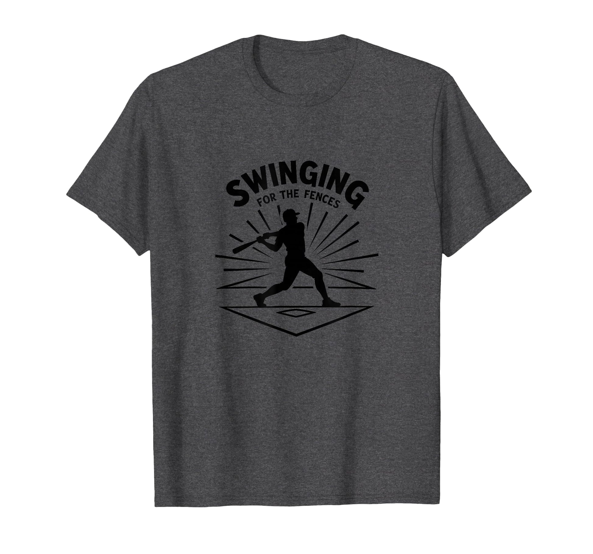 Baseball Swinging Fences Home Run T-Shirt - Streetwear Style Men Women - T-Shirt, Sweatshirt, Hoodie