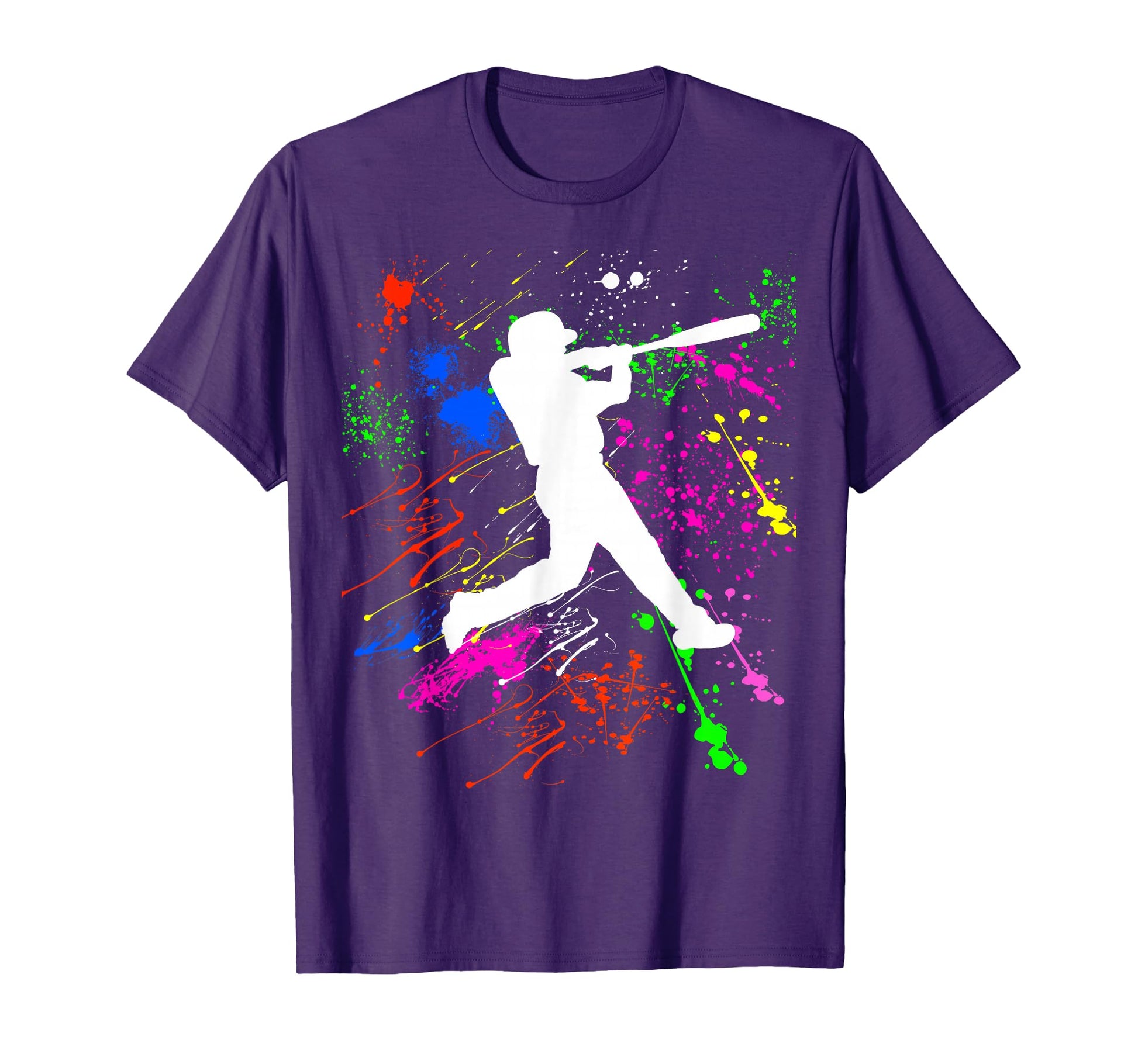 Baseball Player Abstract Art 80S 90S T-Shirt - Custom Art Print for Adults - T-Shirt, Sweatshirt, Hoodie