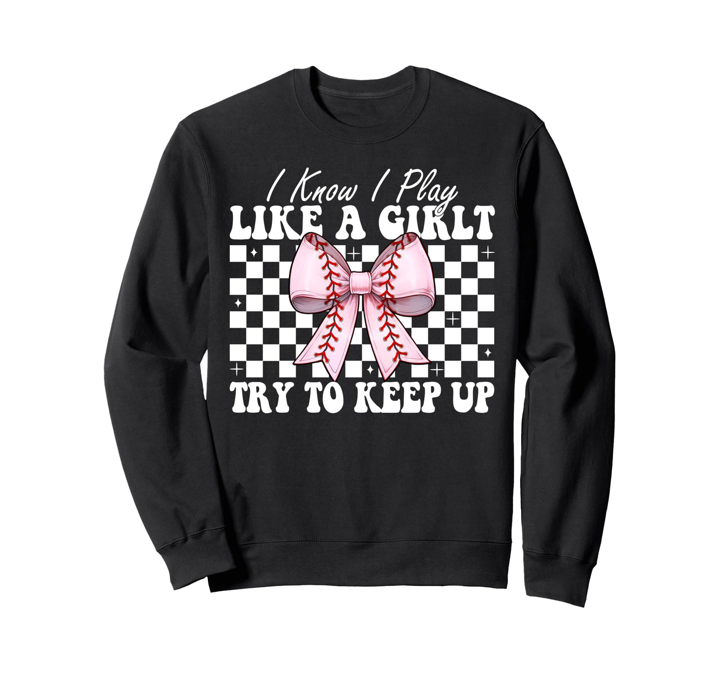 Baseball Mom Mama Coquette I Know I Sweatshirt - Unique Graphic Unisex - T-Shirt, Sweatshirt, Hoodie