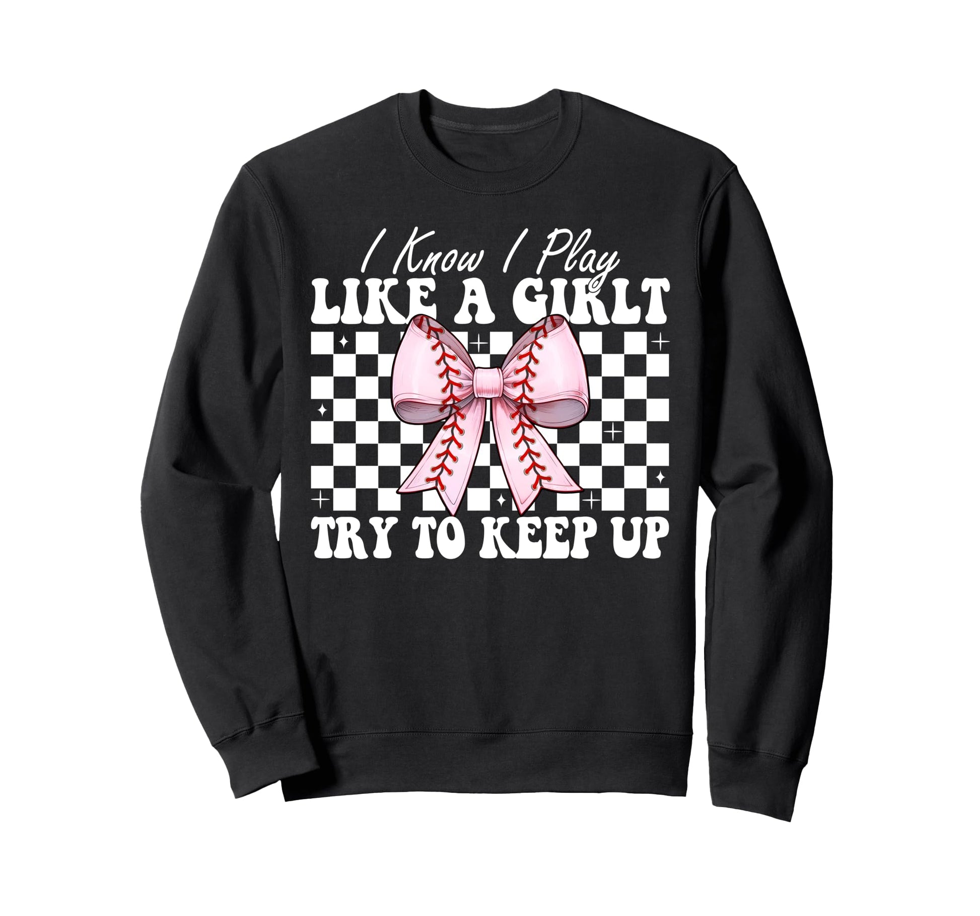 Baseball Mom Mama Coquette I Know I Sweatshirt - Unique Graphic Unisex - T-Shirt, Sweatshirt, Hoodie