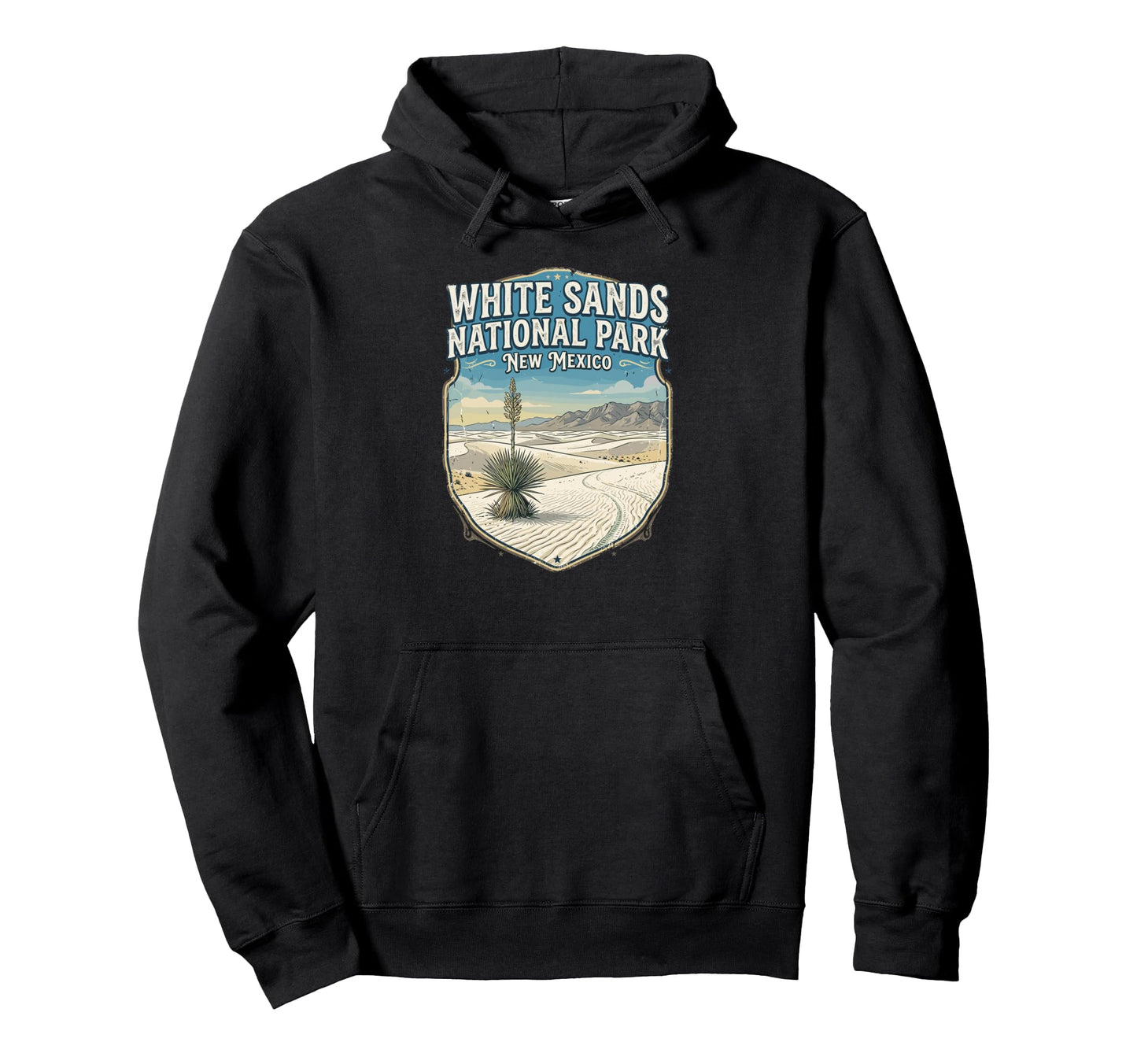 White Sands National Park New Mexico Hoodie - Graphic Print for Adults - T-Shirt, Sweatshirt, Hoodie