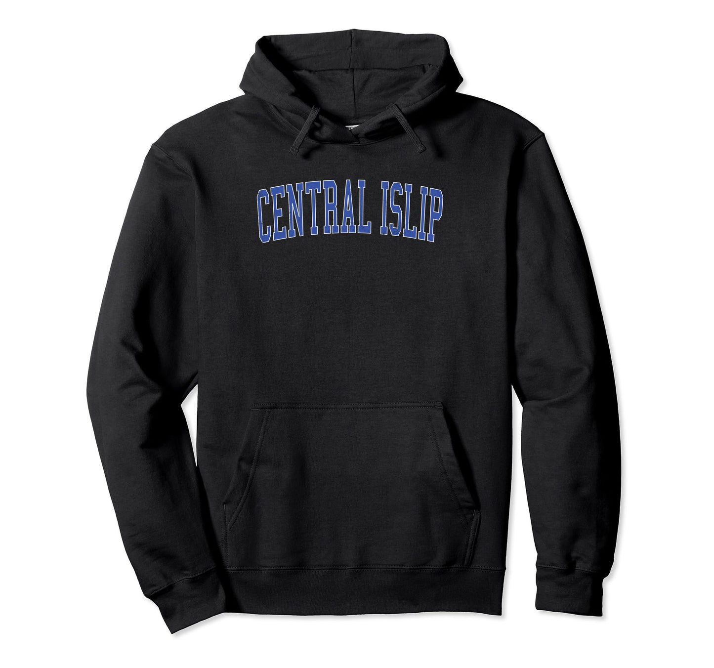 Central La Distressed Blue Varsity Hoodie - Fun Novelty Design Men Women - T-Shirt, Sweatshirt, Hoodie