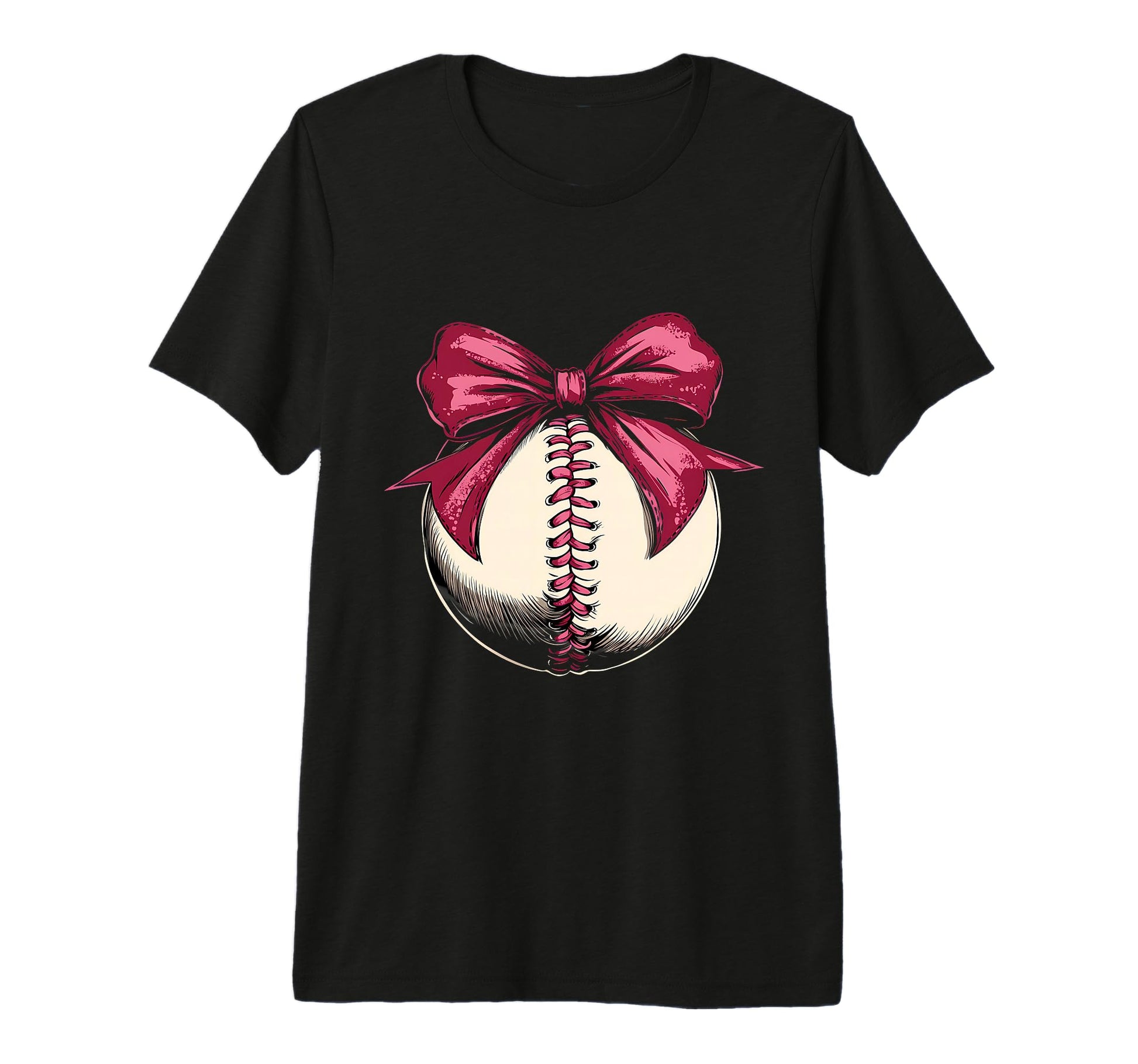 Baseball Coquette Bow Baseball Mom Tri T-Shirt - Unique Graphic Men Women - T-Shirt, Sweatshirt, Hoodie