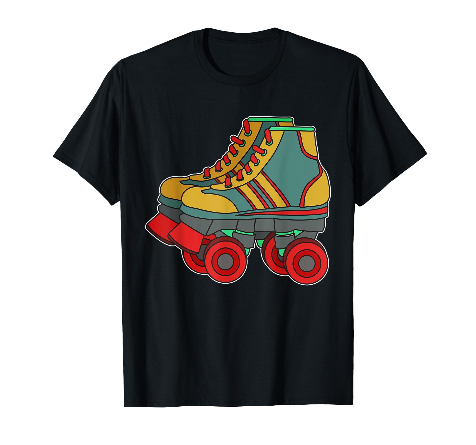 1970 Roller Skates Sketch Art 90S 80 T-Shirt - Novelty Apparel Unisex - T-Shirt, Sweatshirt, Hoodie