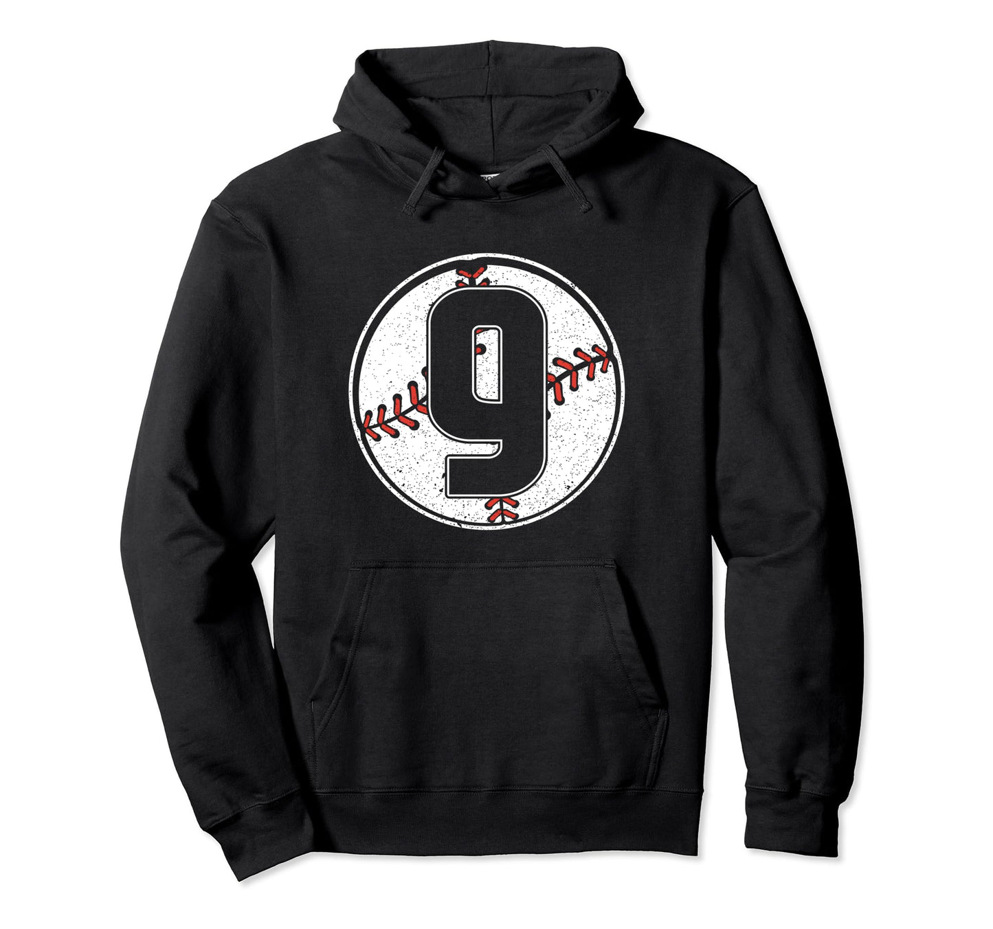 Baseball Birthday 9Th Birthday Party Hoodie - Custom Art Print Unisex - T-Shirt, Sweatshirt, Hoodie