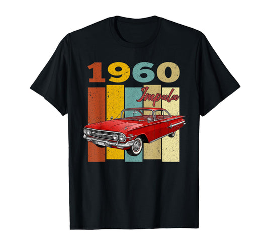 1960 60 Impala Old School Muscle Car Hot T-Shirt - Graphic Print Men Women - T-Shirt, Sweatshirt, Hoodie