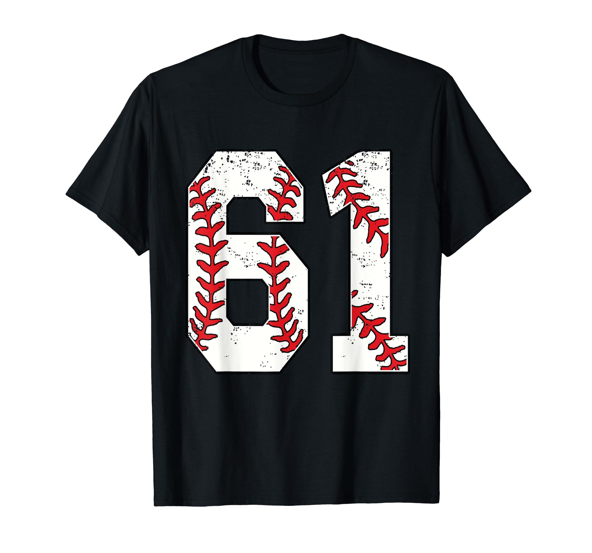 Number 61 Baseball 61 Jersey Number T-Shirt - Trendy Graphic for Adults - T-Shirt, Sweatshirt, Hoodie