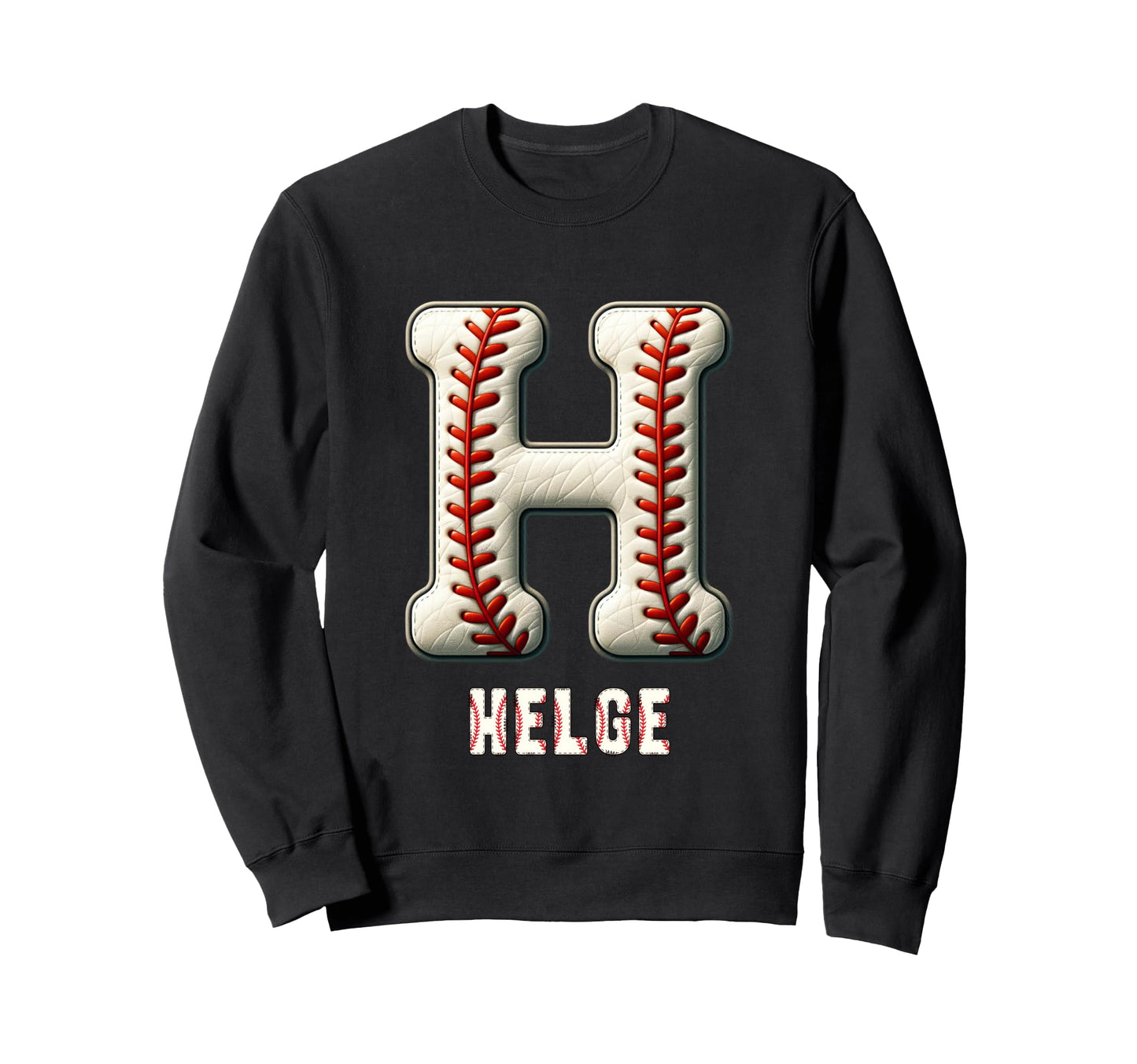Baseball Home Run Kian Initial Letter Sweatshirt - Custom Art Print Unisex - T-Shirt, Sweatshirt, Hoodie