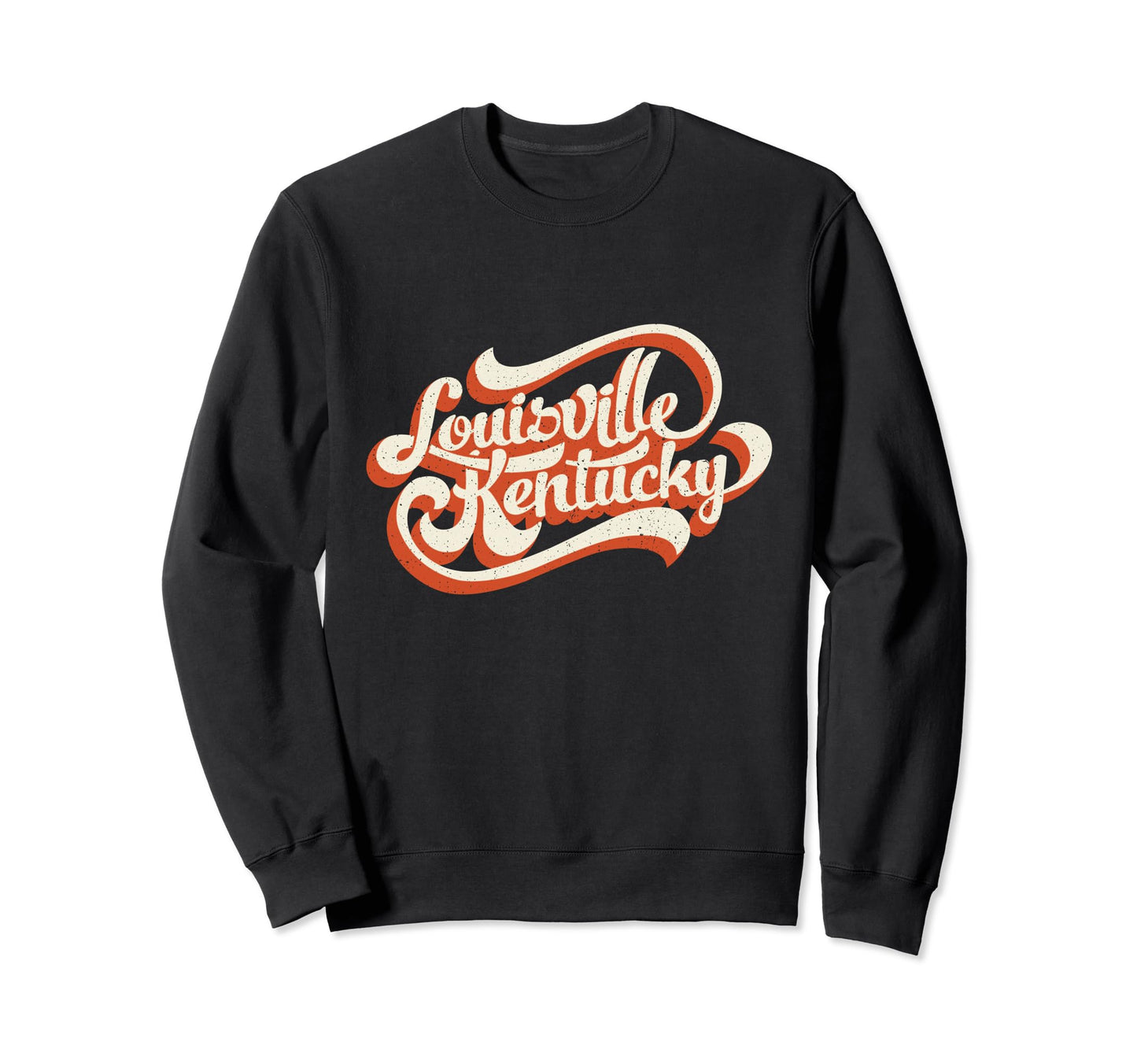Old School Typography Louisville Sweatshirt - Unique Graphic for Adults - T-Shirt, Sweatshirt, Hoodie