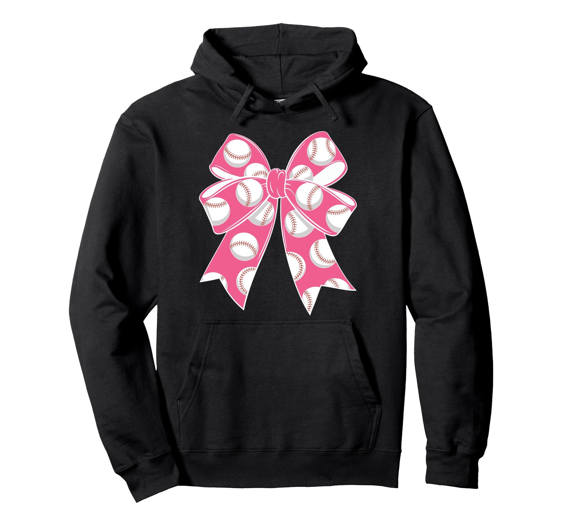 Baseball Coquette Bow Baseball Mom Mama Hoodie - Unique Graphic Men Women - T-Shirt, Sweatshirt, Hoodie