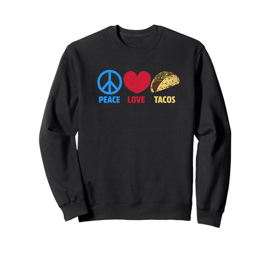 Amor Paz Y Tacos Love Peace And Tacos T-Shirt - Custom Art Print for Adults - T-Shirt, Sweatshirt, Hoodie