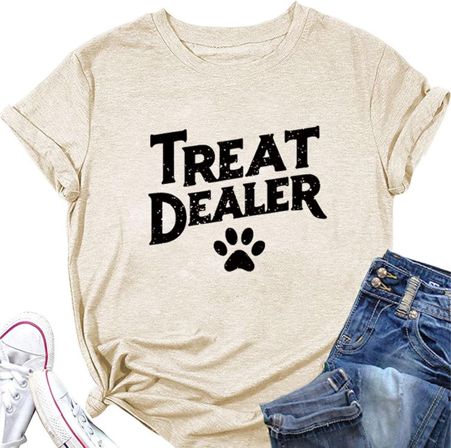 Women's Casual Treat Dealer Humor Dog Lover Funny - Adult & Kids T-Shirts, Sweatshirts & Hoodies apparel design preview 1