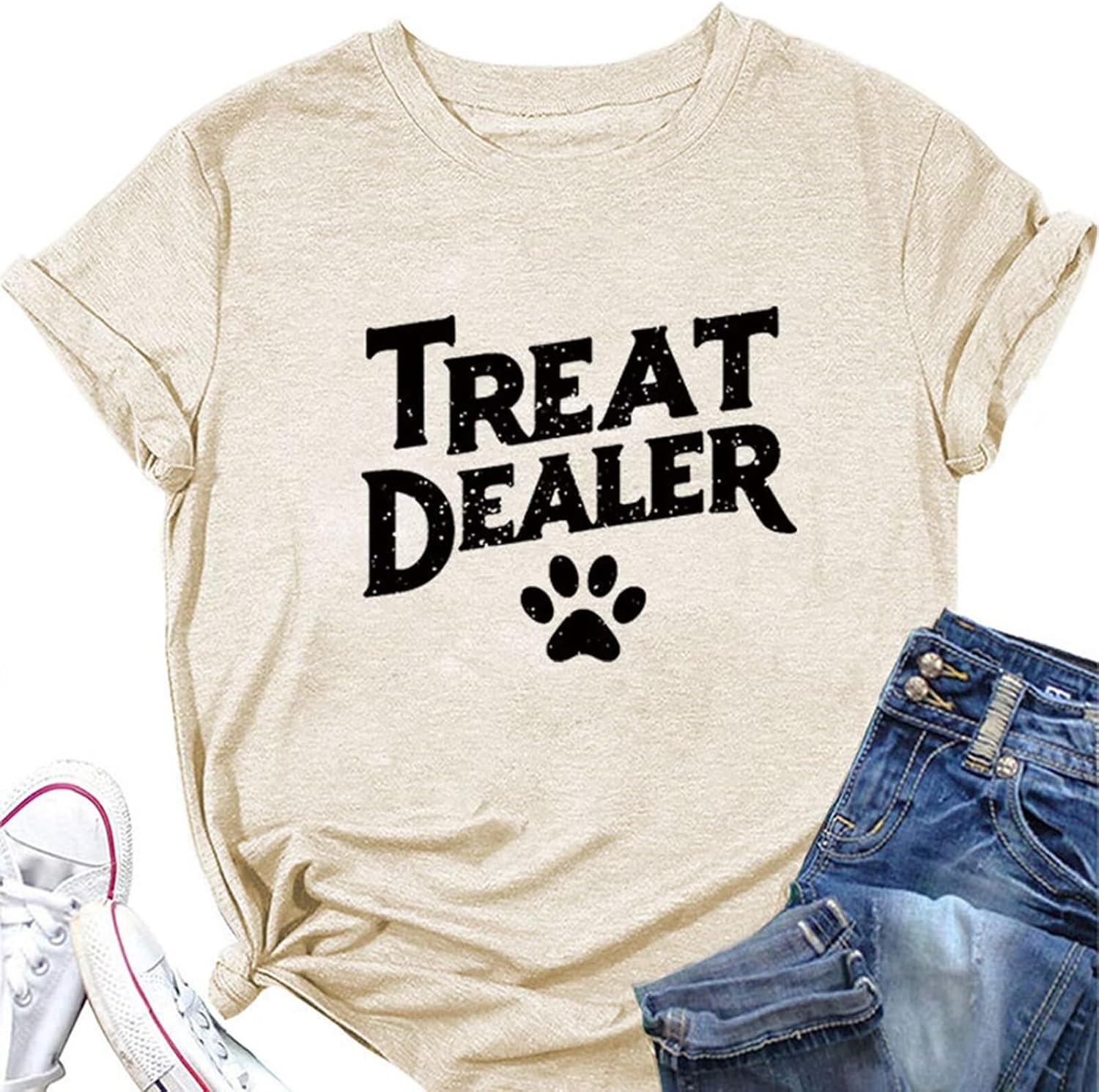 Women's Casual Treat Dealer Humor Dog Lover Funny - Adult & Kids T-Shirts, Sweatshirts & Hoodies apparel design preview 1