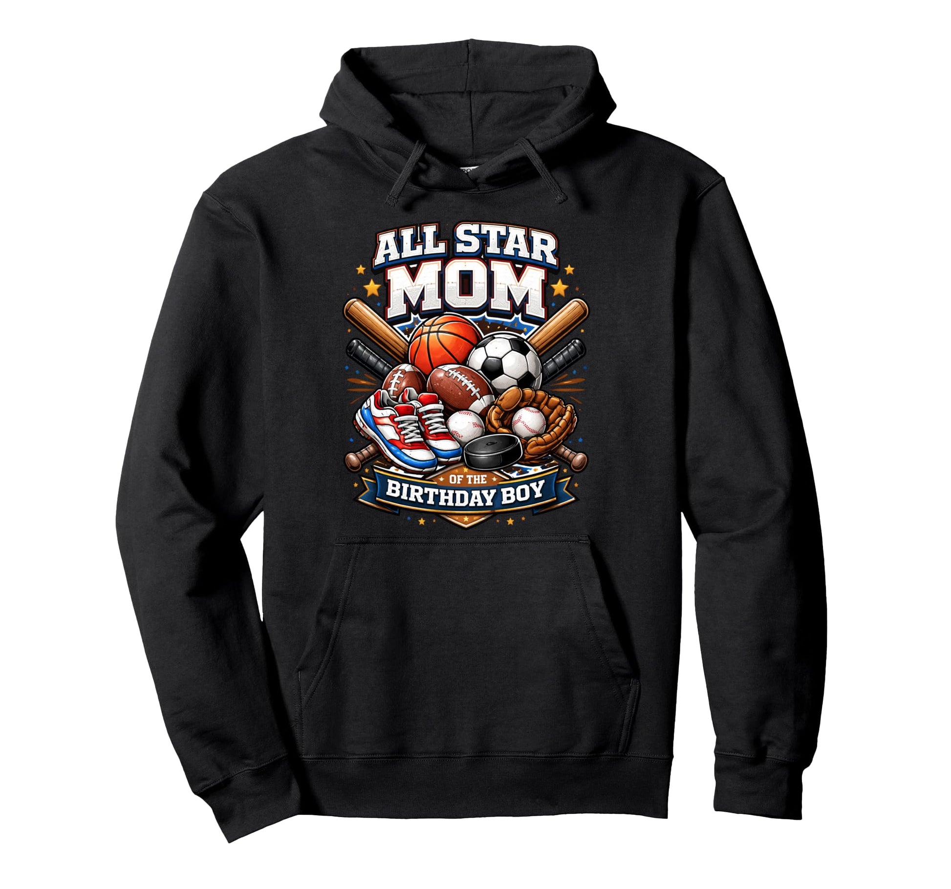 All Star Mom Basketball Soccer Basketball Hoodie - Minimalist Print Unisex - T-Shirt, Sweatshirt, Hoodie