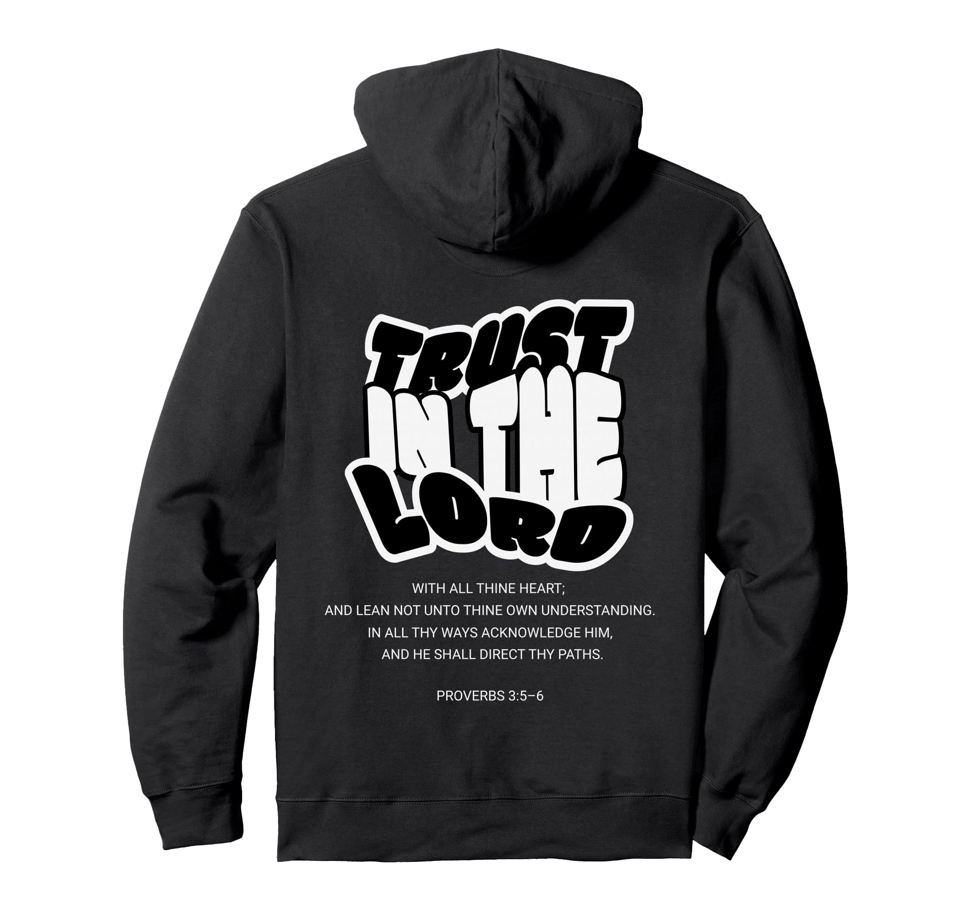 Trust Lord Proverbs 3 5 6 Groovy Hoodie - Aesthetic Graphic for Adults - T-Shirt, Sweatshirt, Hoodie