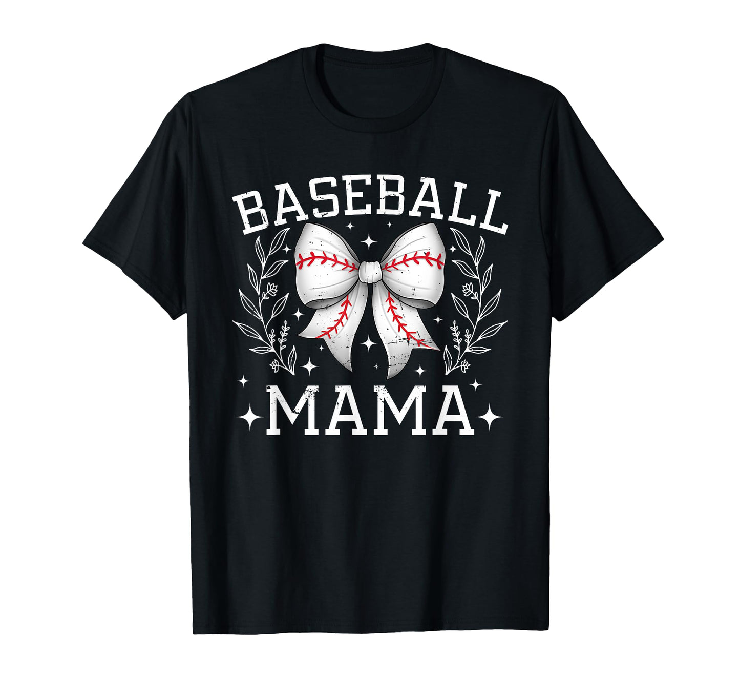 Coquette Bow Baseball Mama Game Day T-Shirt - Minimalist Print Men Women - T-Shirt, Sweatshirt, Hoodie
