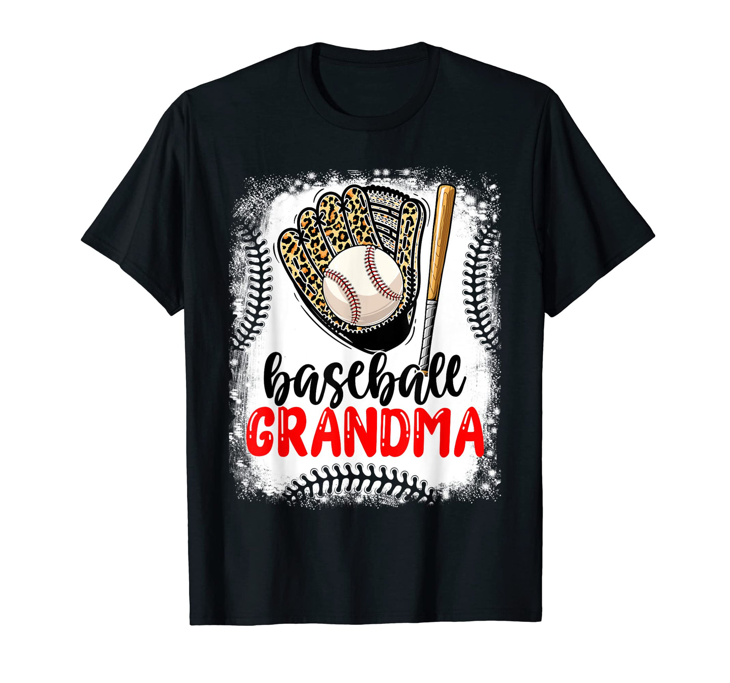 Leopard Baseball Grandma From T-Shirt - Custom Art Print for Adults - T-Shirt, Sweatshirt, Hoodie