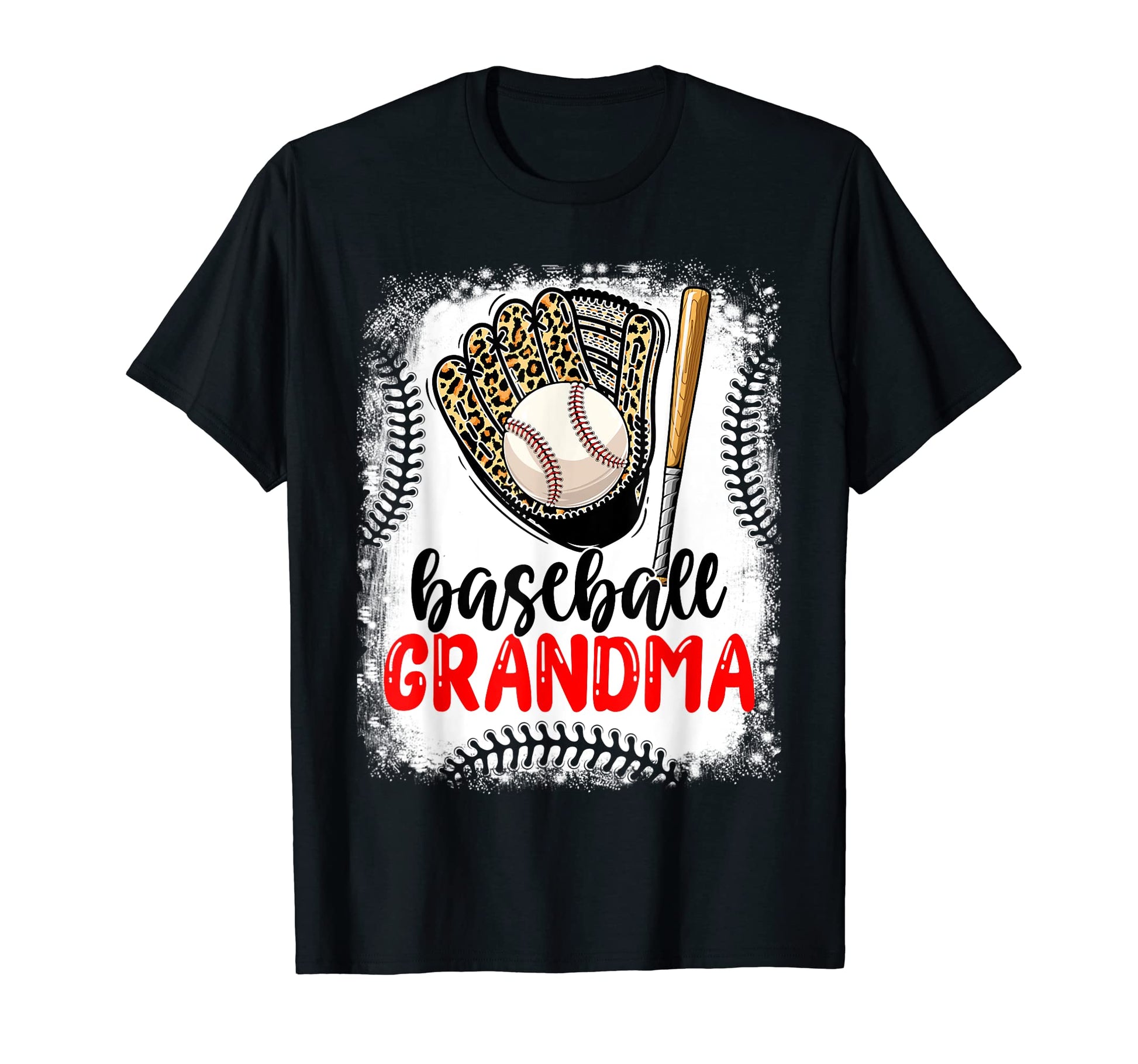 Leopard Baseball Grandma From T-Shirt - Custom Art Print for Adults - T-Shirt, Sweatshirt, Hoodie