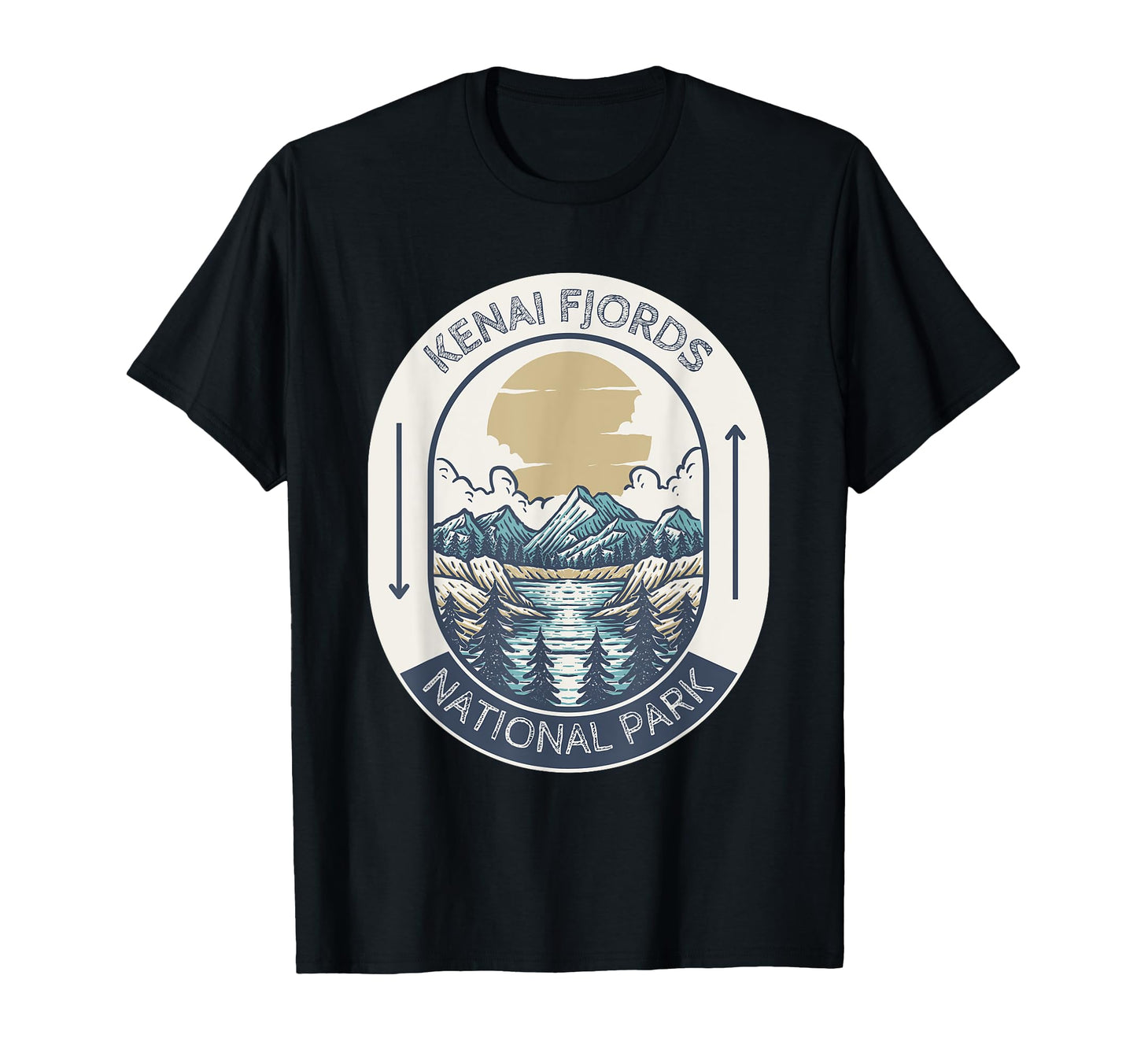 Kenai Fjords National Park Alaska T-Shirt - Minimalist Print Men Women - T-Shirt, Sweatshirt, Hoodie