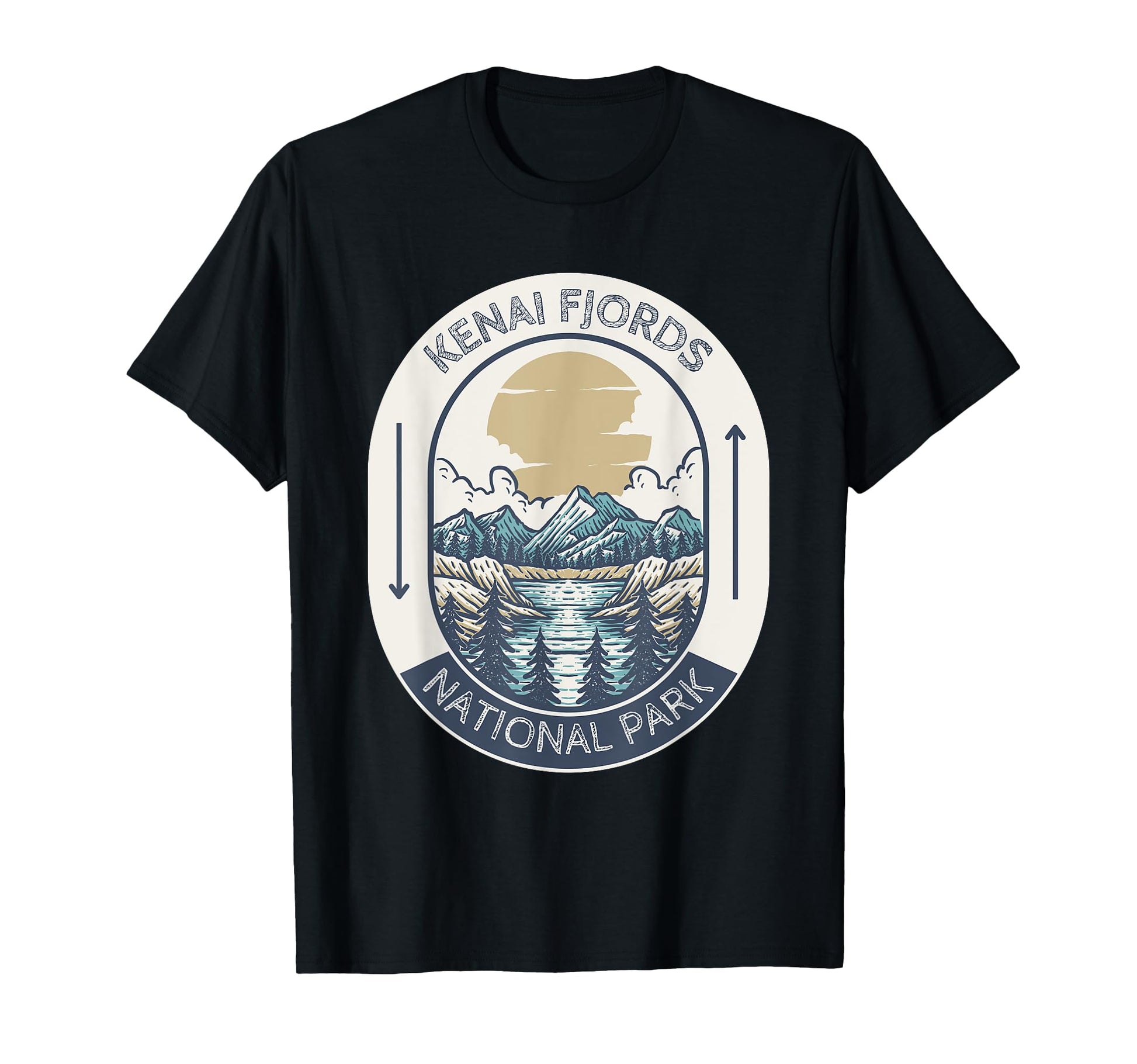 Kenai Fjords National Park Alaska T-Shirt - Minimalist Print Men Women - T-Shirt, Sweatshirt, Hoodie