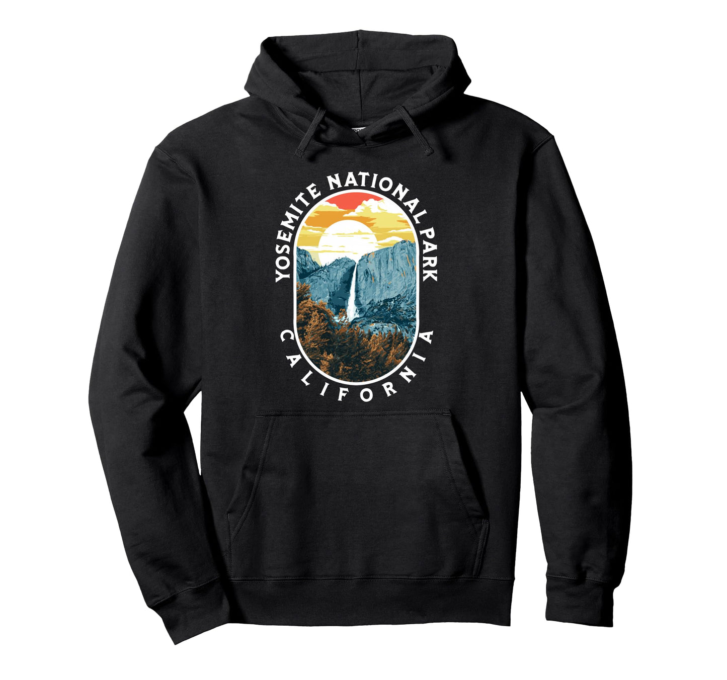 Yosemite Falls National Park California Hoodie - Graphic Print Men Women - T-Shirt, Sweatshirt, Hoodie