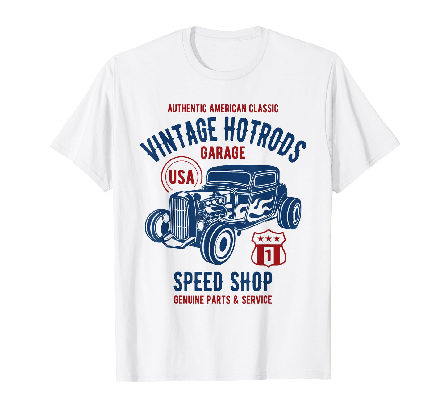 Speed Shop Hotrod Car T-Shirt - Novelty Apparel for Adults - T-Shirt, Sweatshirt, Hoodie