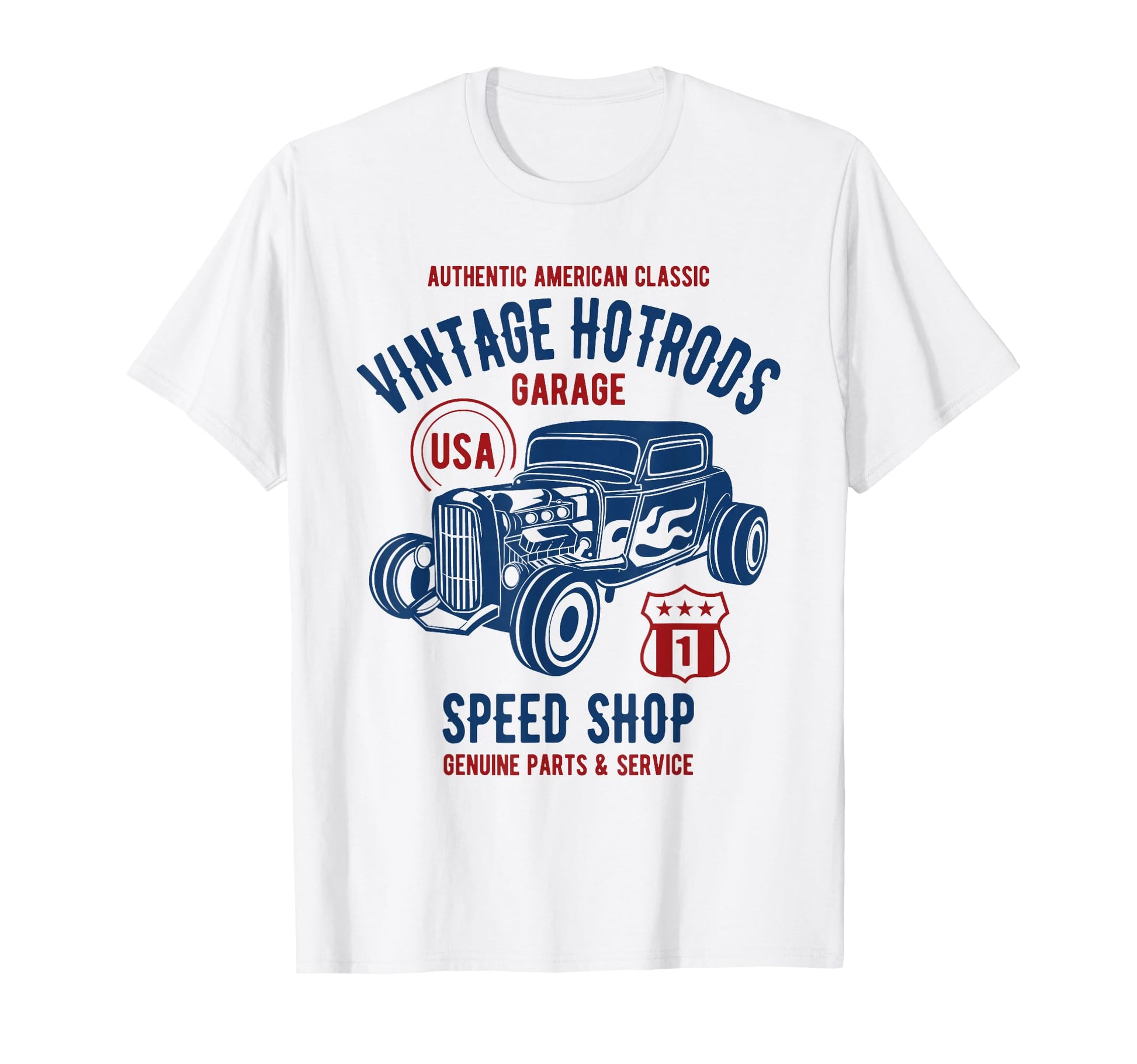 Speed Shop Hotrod Car T-Shirt - Novelty Apparel for Adults - T-Shirt, Sweatshirt, Hoodie