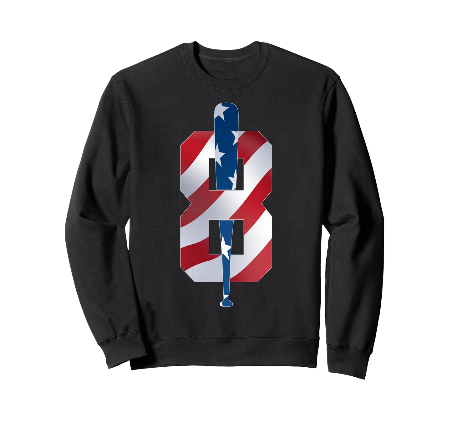 Number 8 Years Baseball 8Th Birthday Sweatshirt - Aesthetic Graphic Unisex - T-Shirt, Sweatshirt, Hoodie