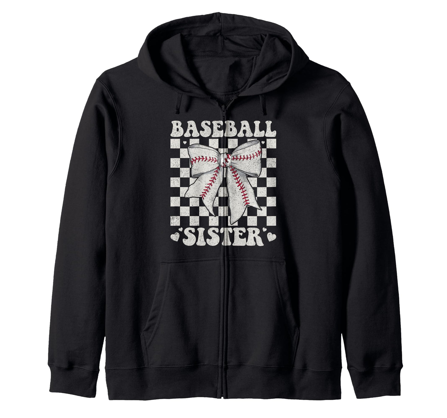 Baseball Sister Bow Laces Gift Sis T-Shirt - Streetwear Style for Adults - T-Shirt, Sweatshirt, Hoodie