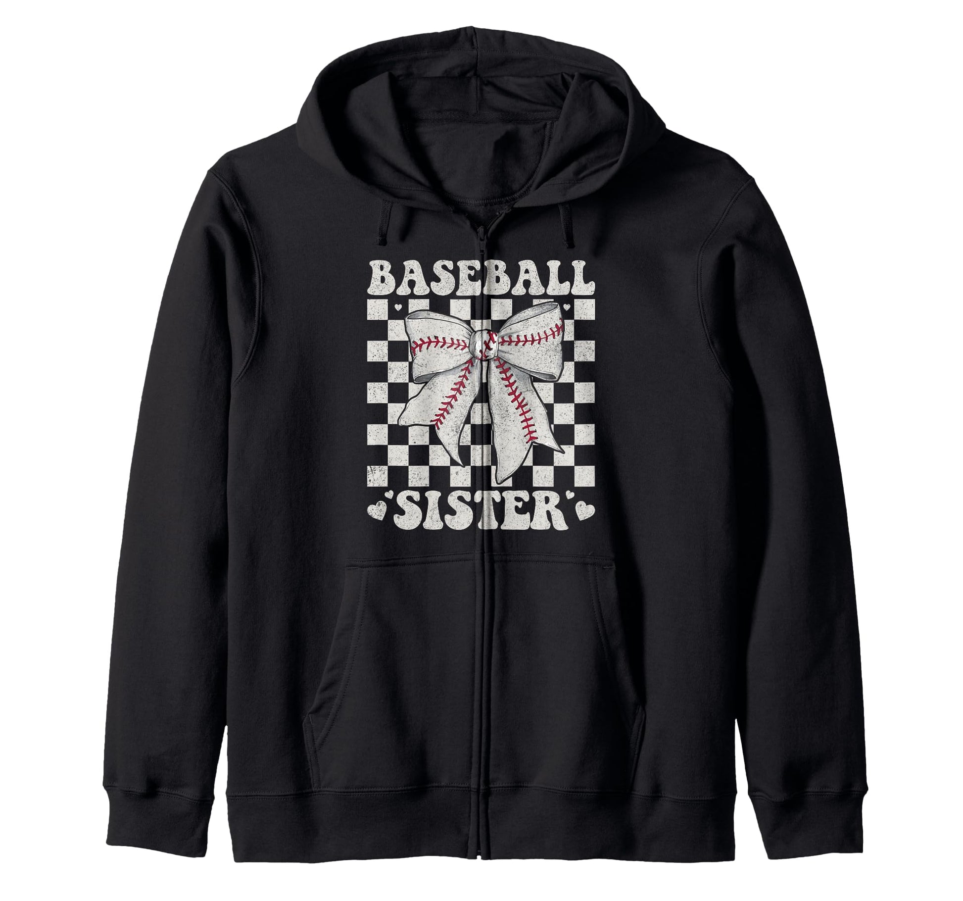 Baseball Sister Bow Laces Gift Sis T-Shirt - Streetwear Style for Adults - T-Shirt, Sweatshirt, Hoodie